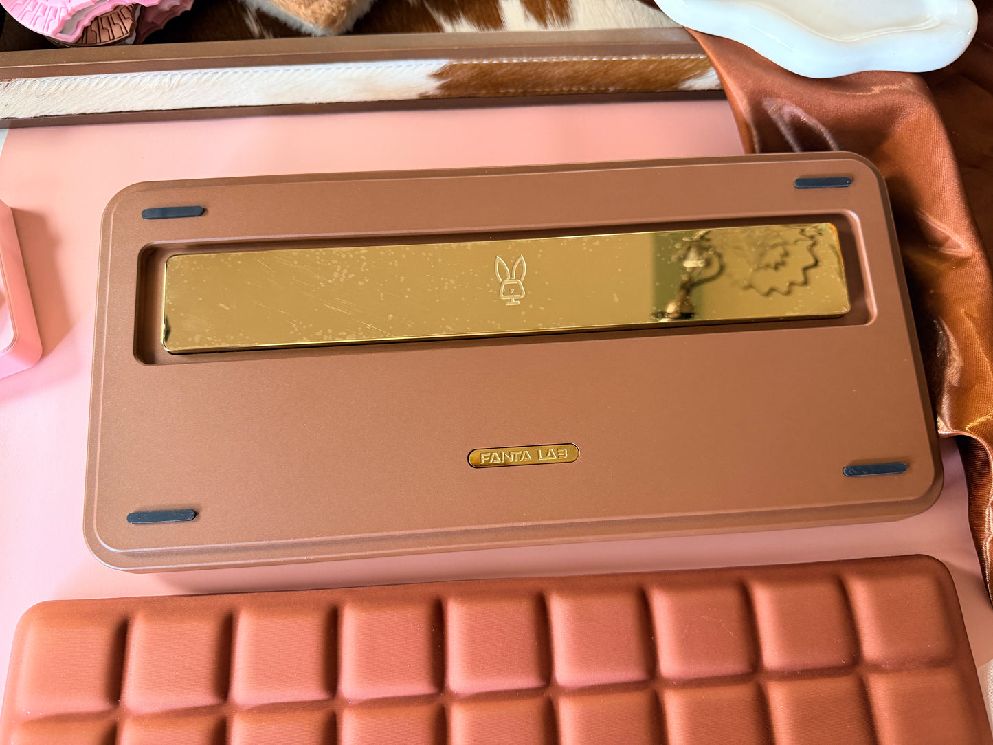 ONLY 1 Instock Prebuilt Aluminum Customized Mechanical Keyboard Rich75 Wireless Set （free wristrest and number pad included as gift）