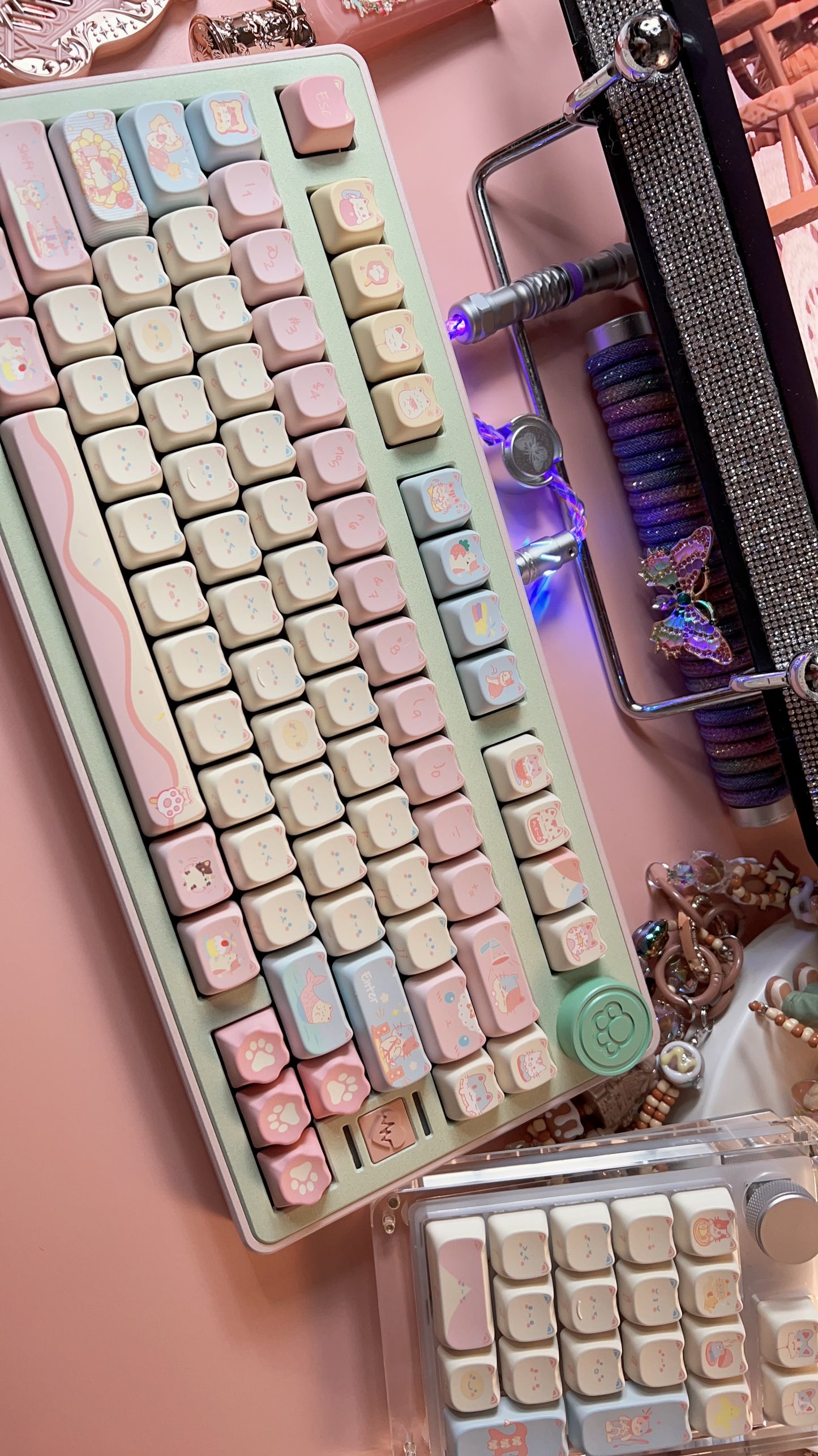 Preorder Prebuilt Pastel Color Cute Aluminum Customized Mechanical Keyboard