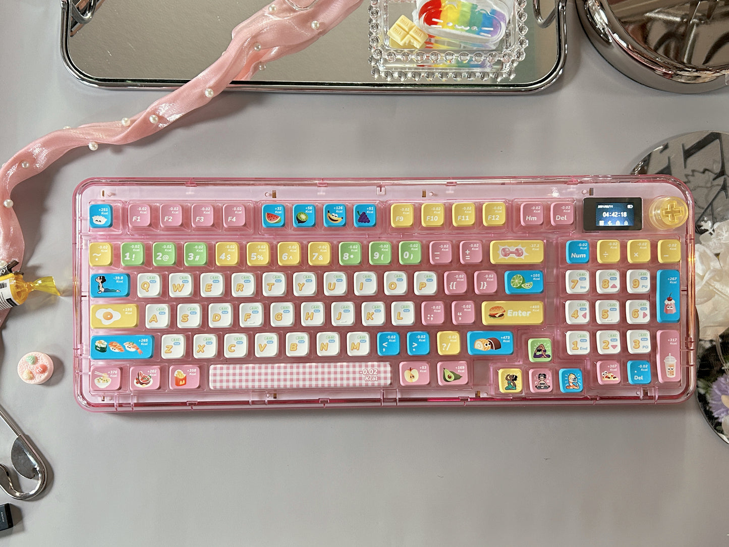 Unboxing Sample For Sales ONLY 1 Instock PIIFOX ER95 Triple-Mode Wireless Mechanical Keyboard With LCD Screen