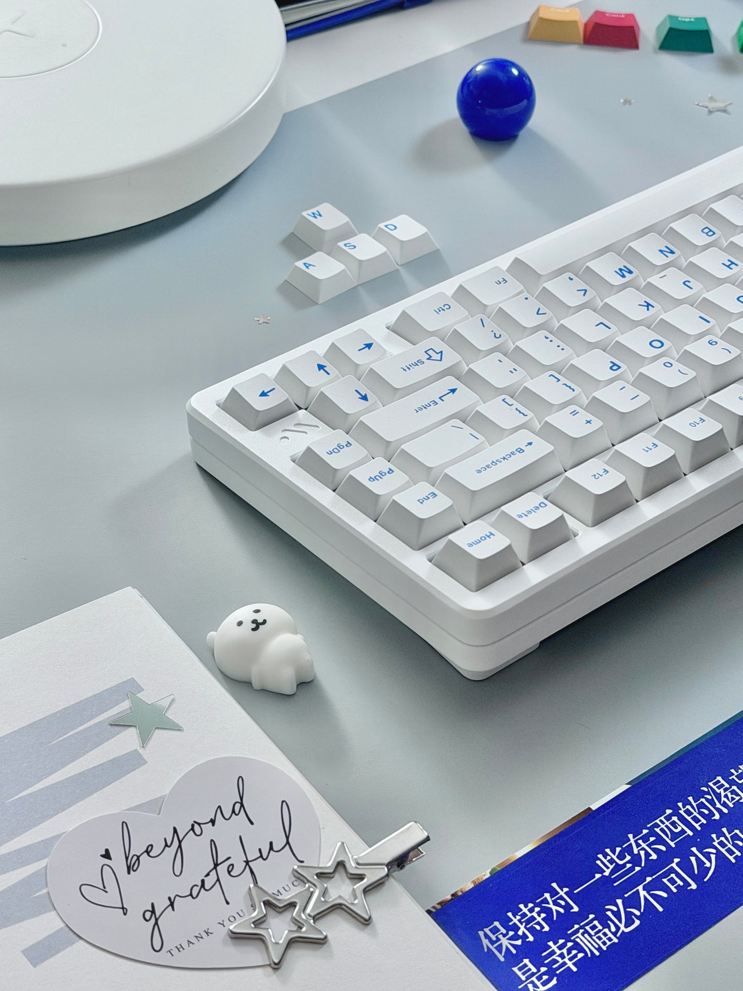 Unboxing Clearance ONLY 1 Instock WOMIER SK75 TMR White WIRELESS ALUMINUM CUSTOM KEYBOARD