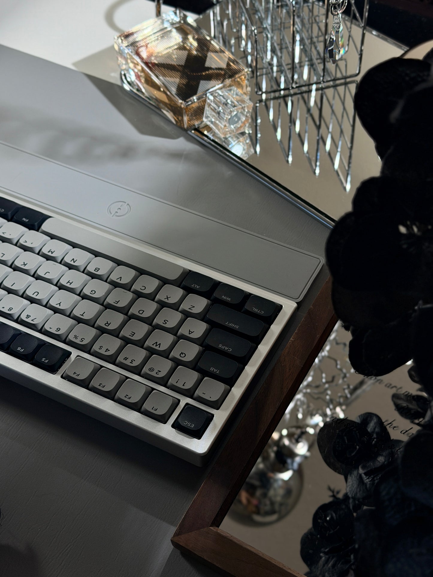 Unboxing Clearance ONLY 1 Instock Chilkey ND75 LP Wireless Gaming Keyboard with LCD Screen Silver Black Grey