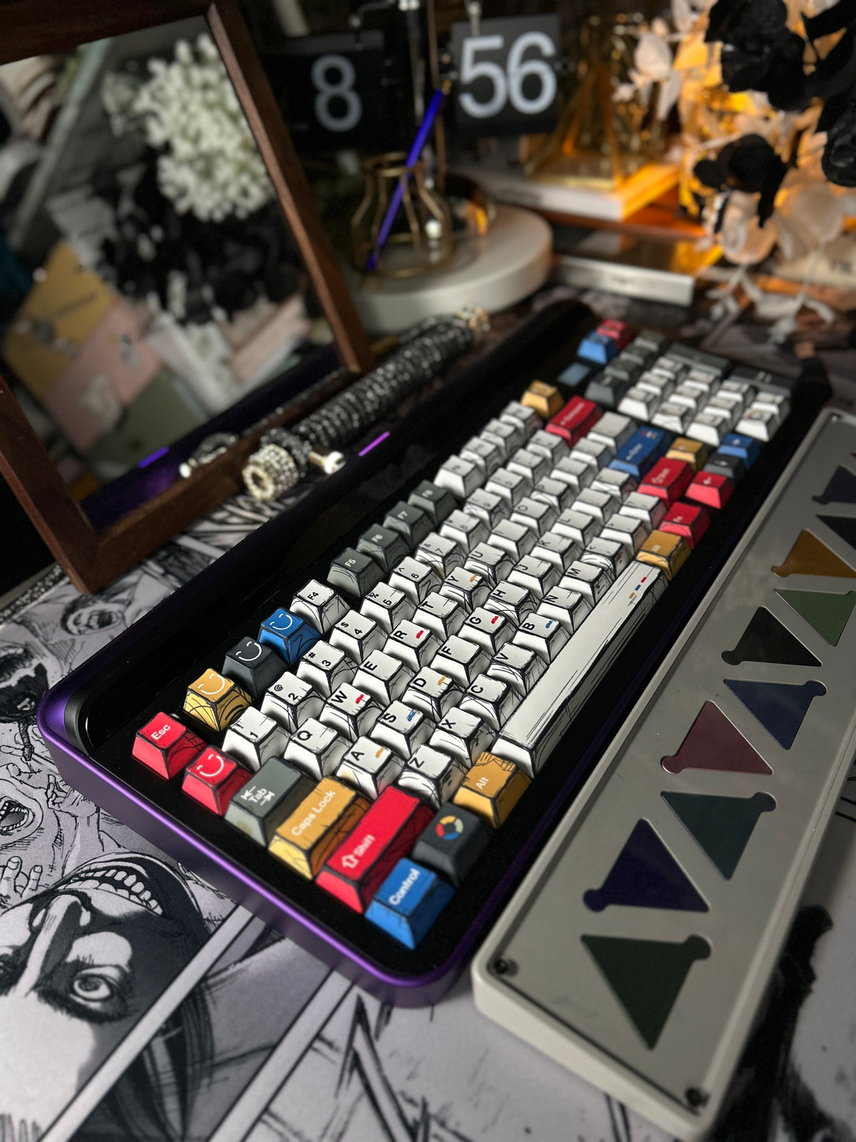 ONLY 1 INSTOCK Prebuilt Aluminum Customized Mechanical Keyboard TARGA98 ...