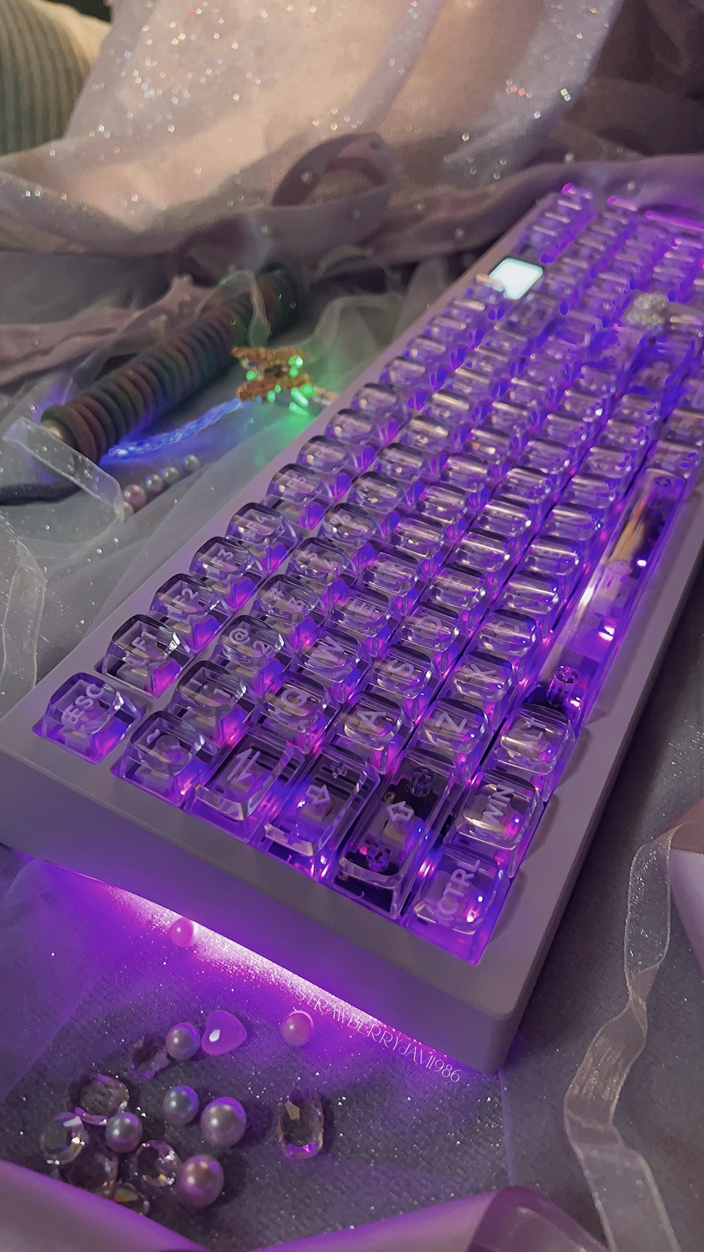 「only 1 Instock」Prebuilt ZOOM98 Purple Aluminum Customized Mechanical Keyboard