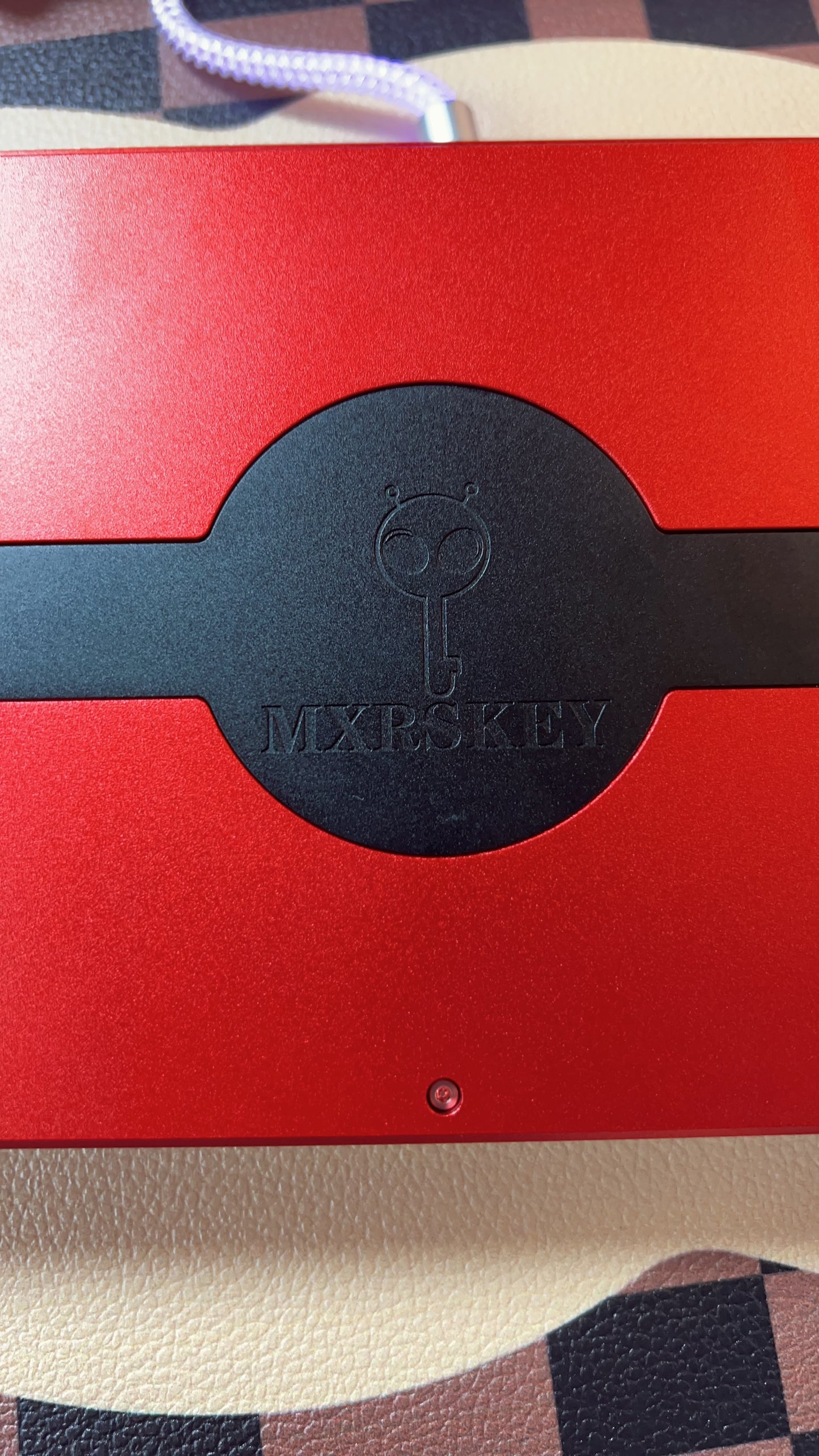 【Only 1 In-stock】Prebuilt MXRSKEY Y80 TK Metalic Red Aluminum Mechanical Customized Keyboard