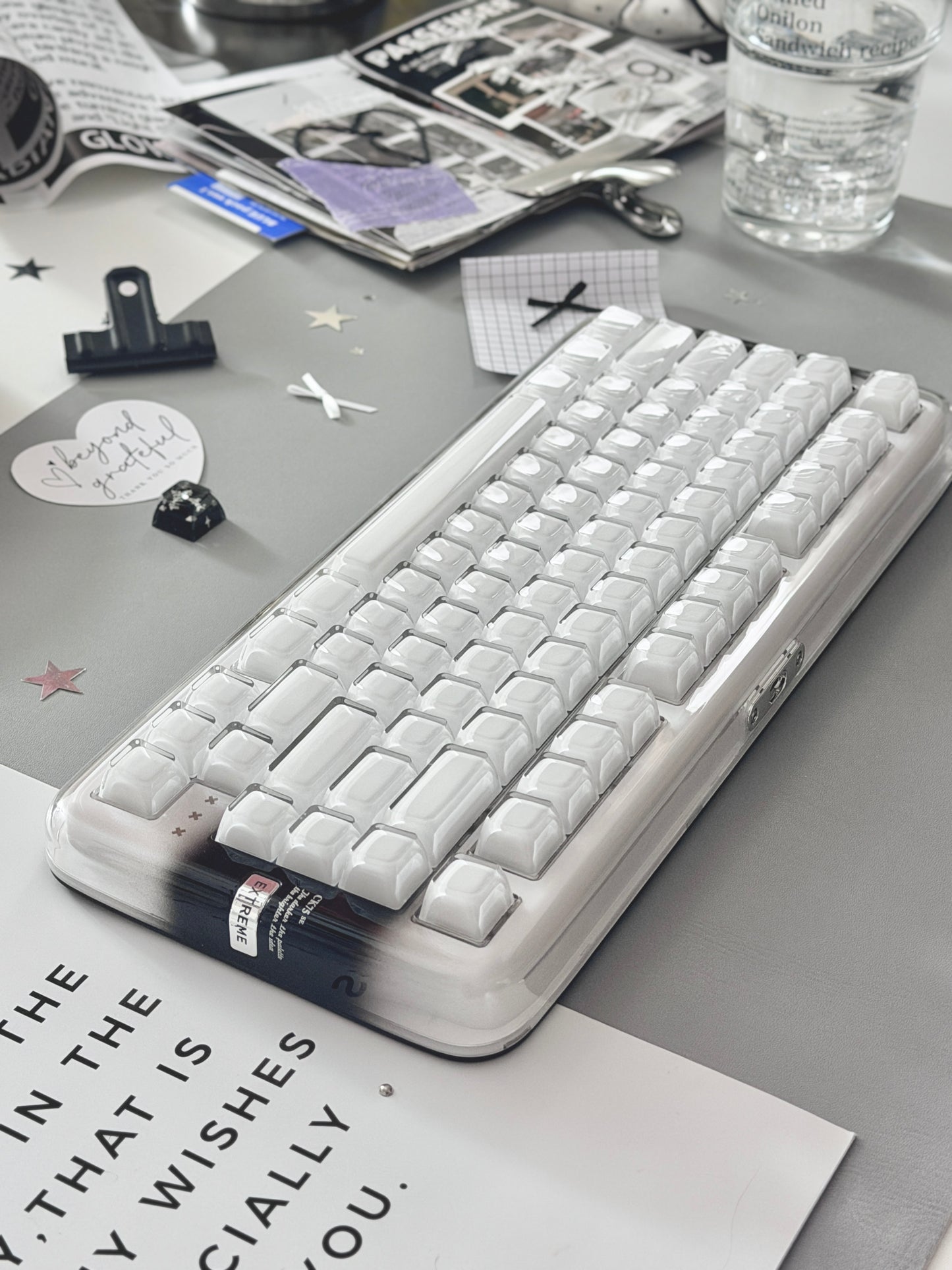 Unboxing Clearance ONLY 1 Instock XVX x CoolKiller CK75 SE Wireless Mechanical Keyboard Smokey White