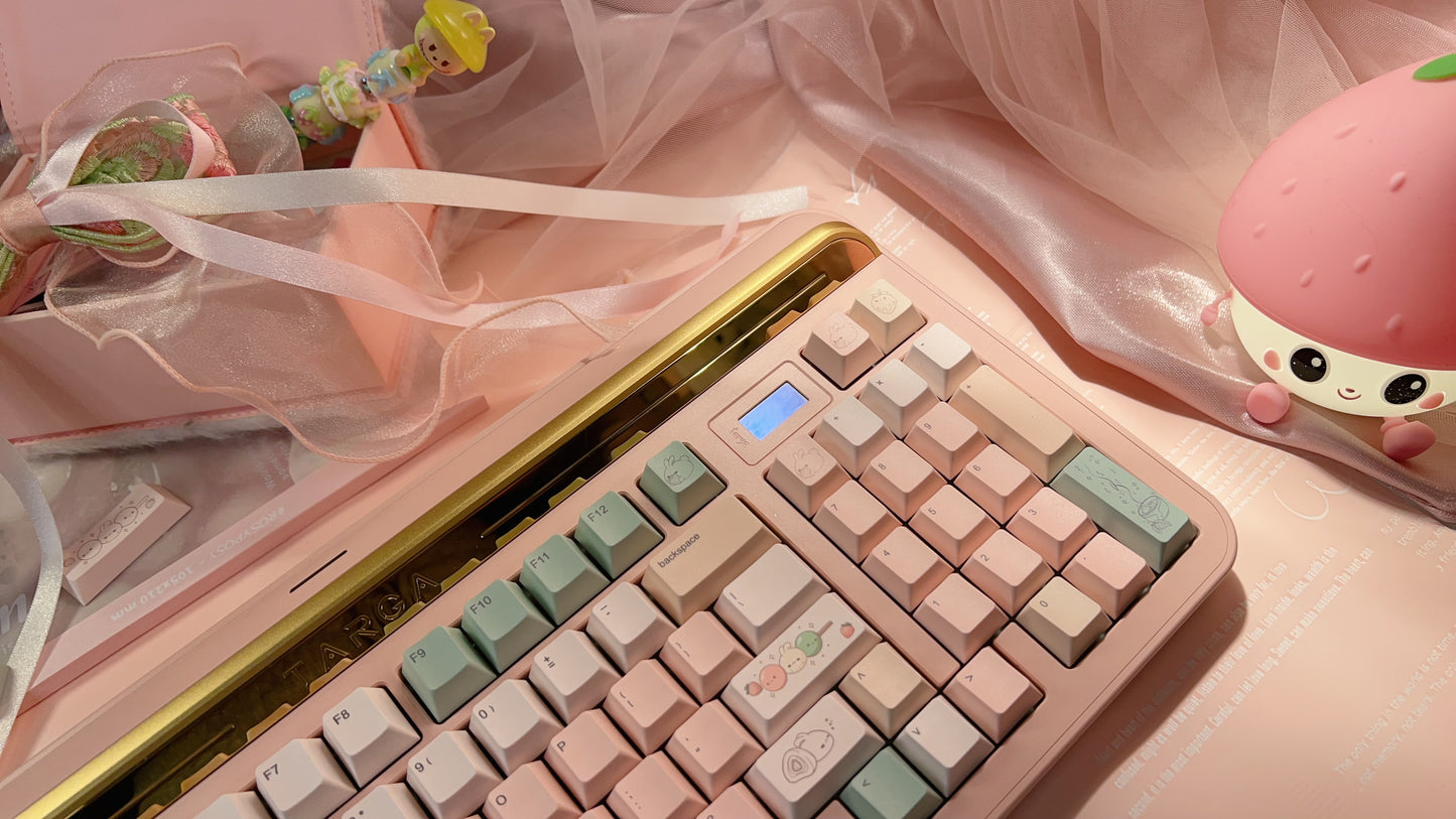 mechbunni x strawberryjam1986 sweet dango peach green Keycap