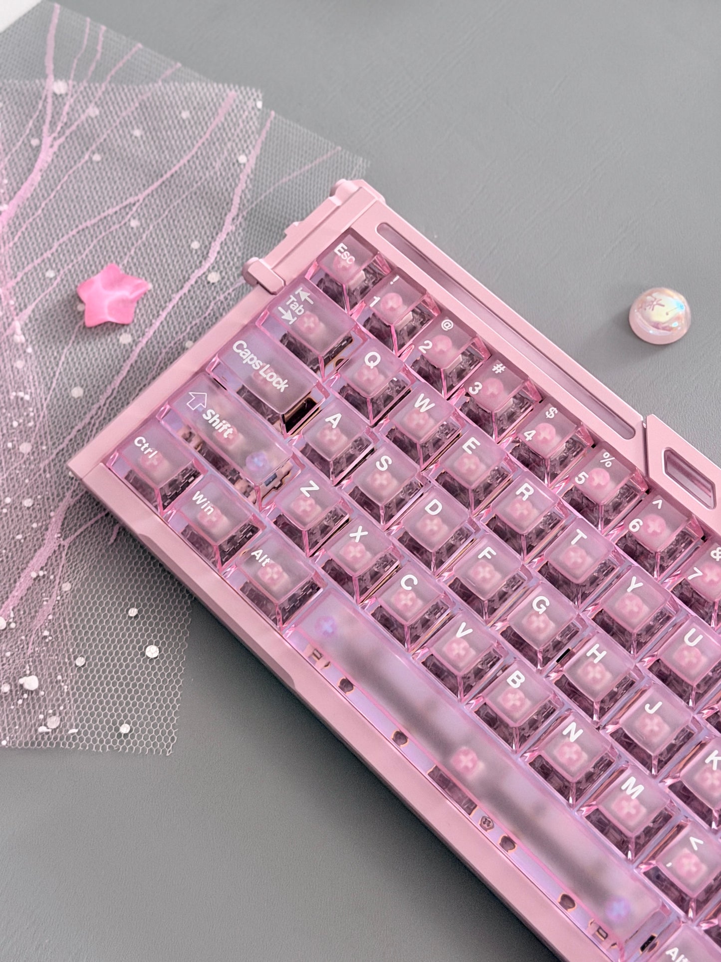 Unboxing Clearance ONLY 1 Instock BGX60 Pink Aluminum Magnetic Switch Gaming Keyboard