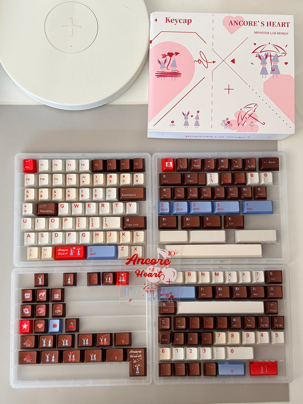 ONLY 1 Instock Prebuilt Aluminum Customized Mechanical Keyboard Cocomi80 Anordized Brown Champagne Set  | Wireless | Backlit