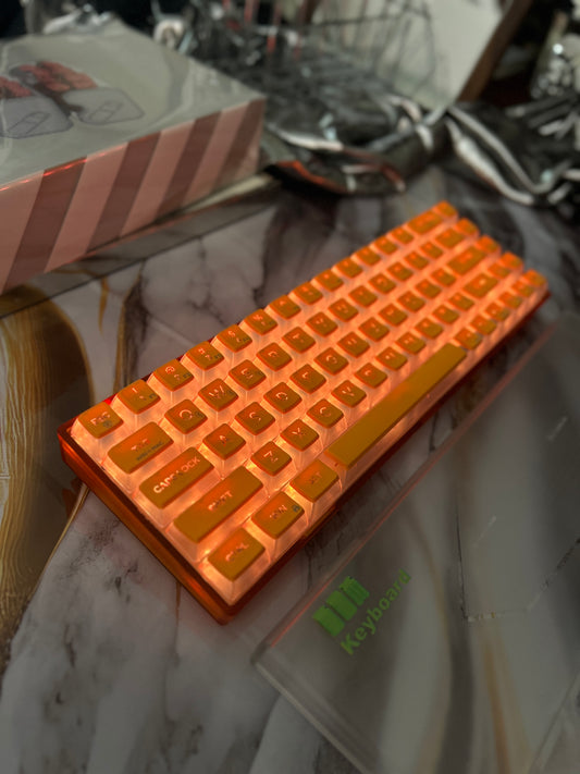 Unboxing Sample For Sales ONLY 1 Instock Soda Orange 68 Key RGB Clicky Mechanical Wireless Gaming Keyboard