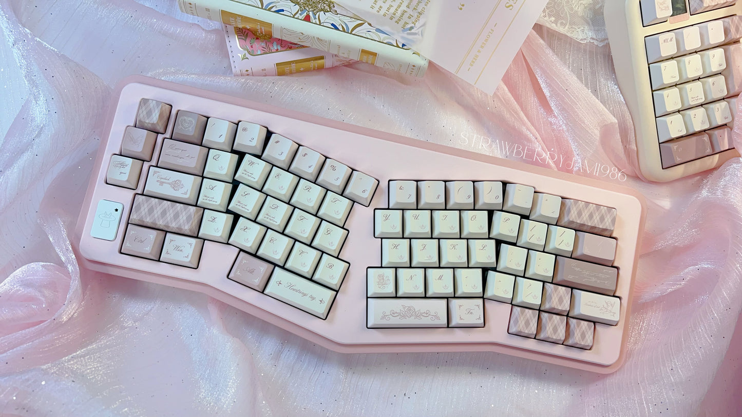 Prebuilt Vlice Pink Aluminum Customized Mechanical Keyboard