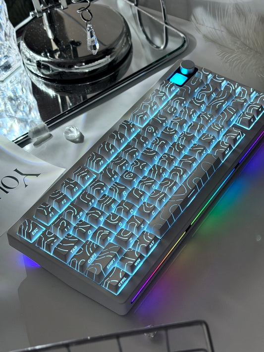 Unboxing Clearance ONLY 1 Instock ELECFOX SPECTRA75 Mechanical Gaming Keyboard Wireless RGB Backlight Dot Matrix Display