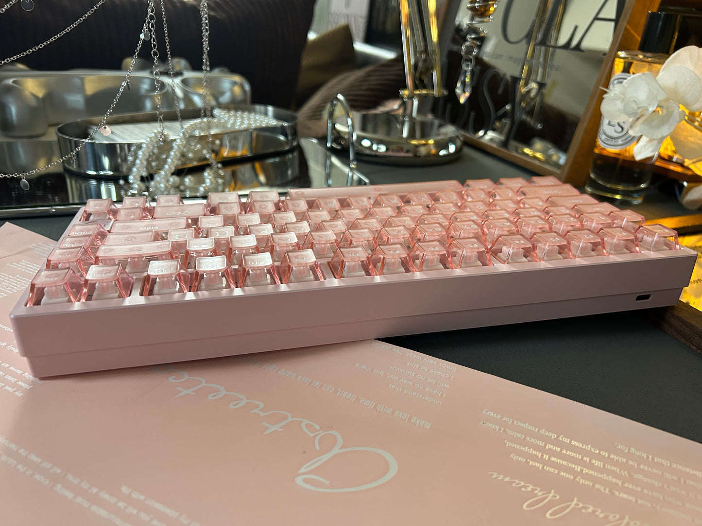 Unboxing Sample For Sales ONLY 1 Instock Pink Irok Mg75 Pro Aluminum Magnetic Mechanical Keyboard Gaming 0.005mm 8k Polling Rate Rapid Trigger Rgb Hotswap Gamer Keyboard