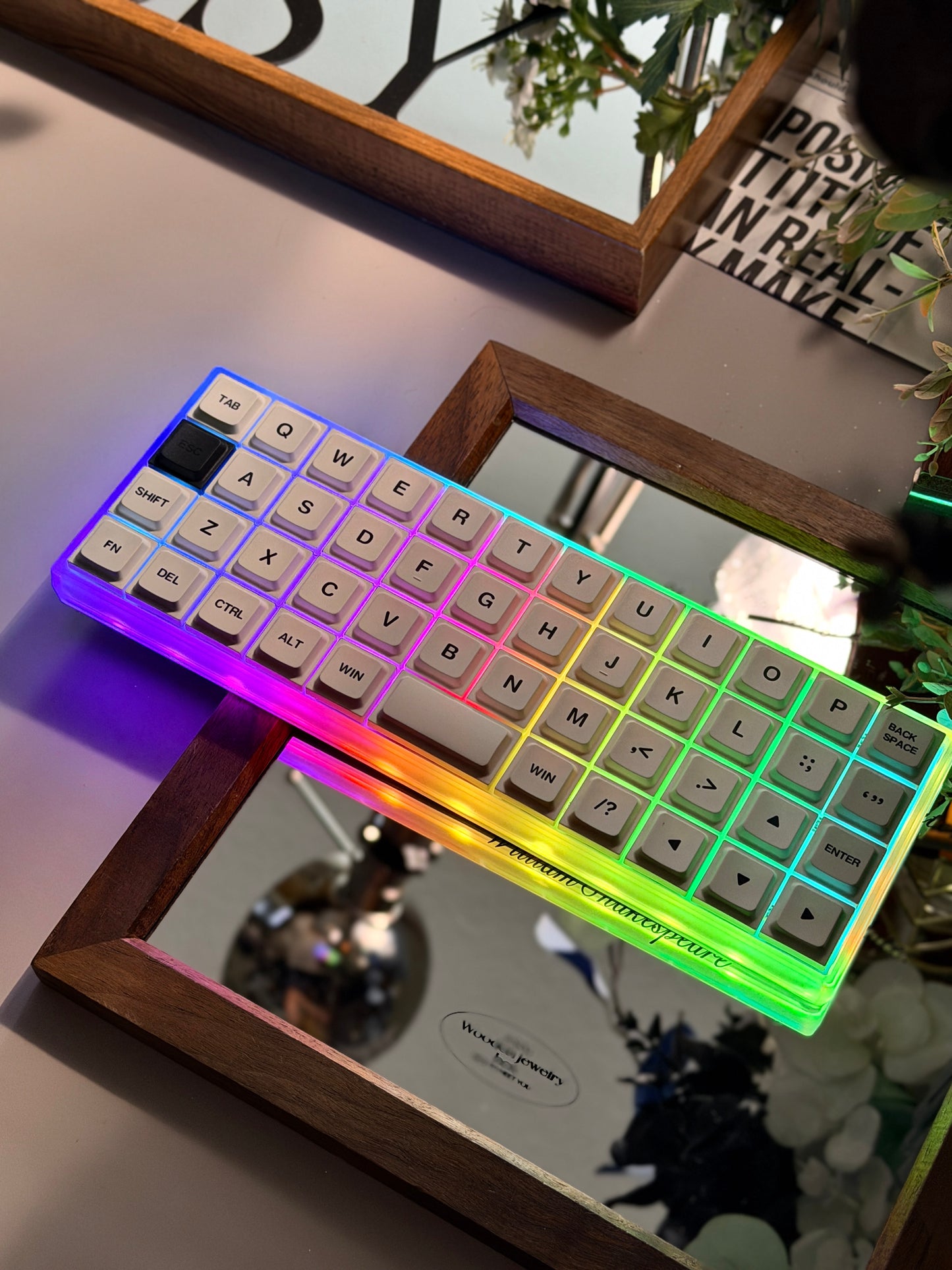 Unboxing Clearance ONLY 1 Instock Chosfox Geonix Rev.2.5 Mini 40% Low-Profile Mechanical Keyboard