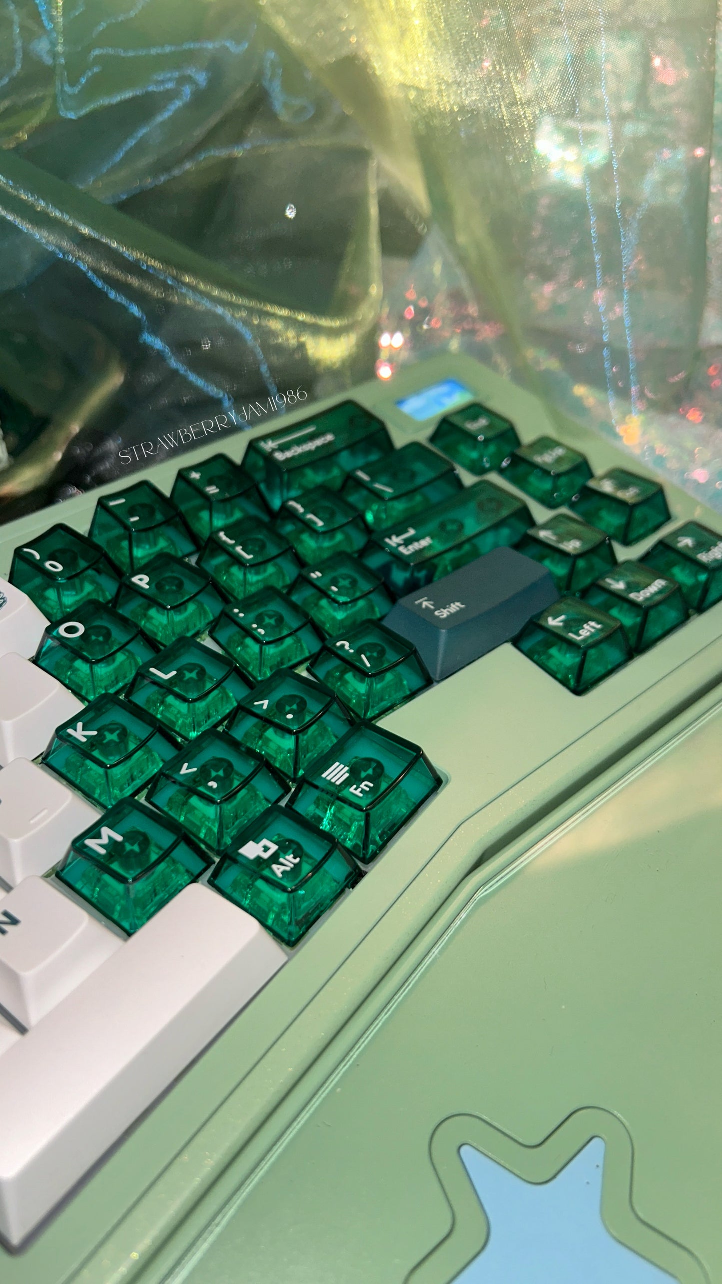 121 The Green Forest Gradient Keycap Cherry Profile