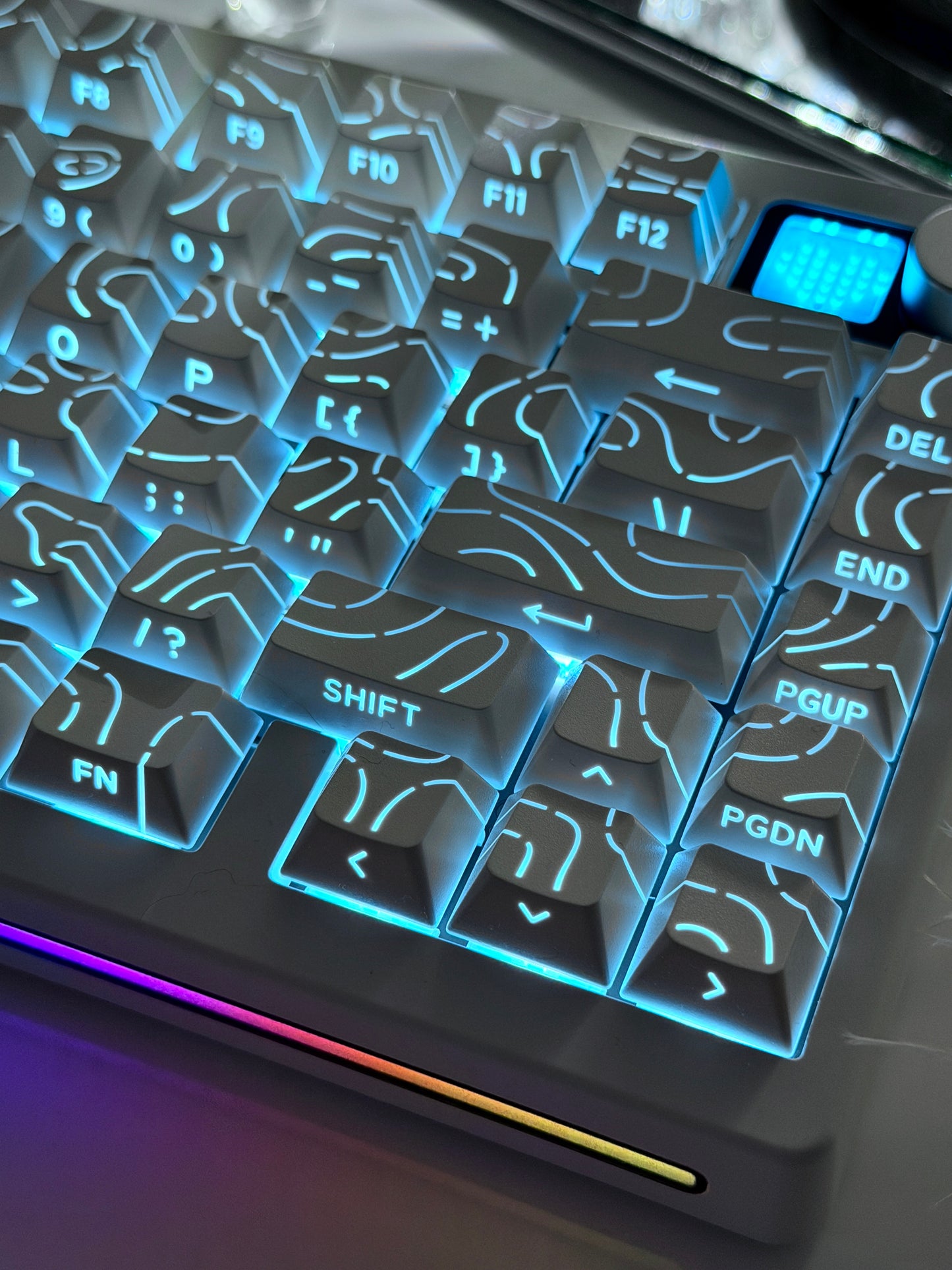 Unboxing ONLY 1 Instock ELECFOX SPECTRA75 Mechanical Gaming Keyboard Wireless RGB Backlight Dot Matrix Display