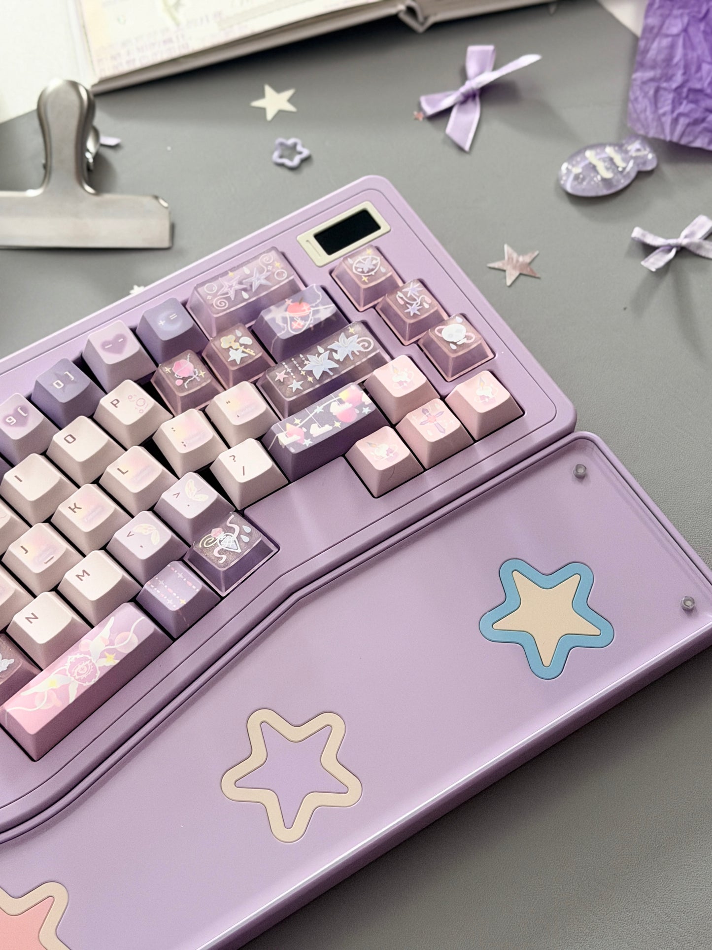 ONLY 1 instock Prebuilt StarAlice Aluminum Customized Mechanical Keyboard With Wrist rest