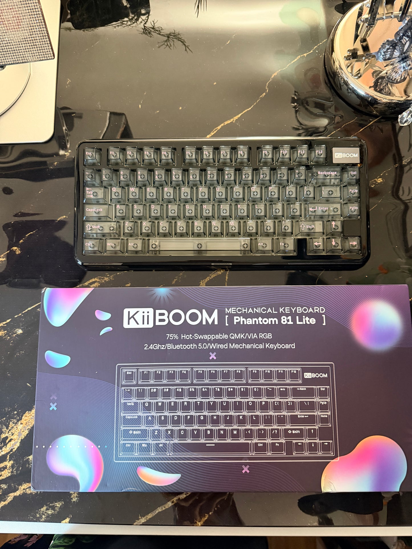 Unboxing Sample For Sales ONLY 1 Instock KiiBOOM Phantom81 Lite BLACK（not including shooting decorations）