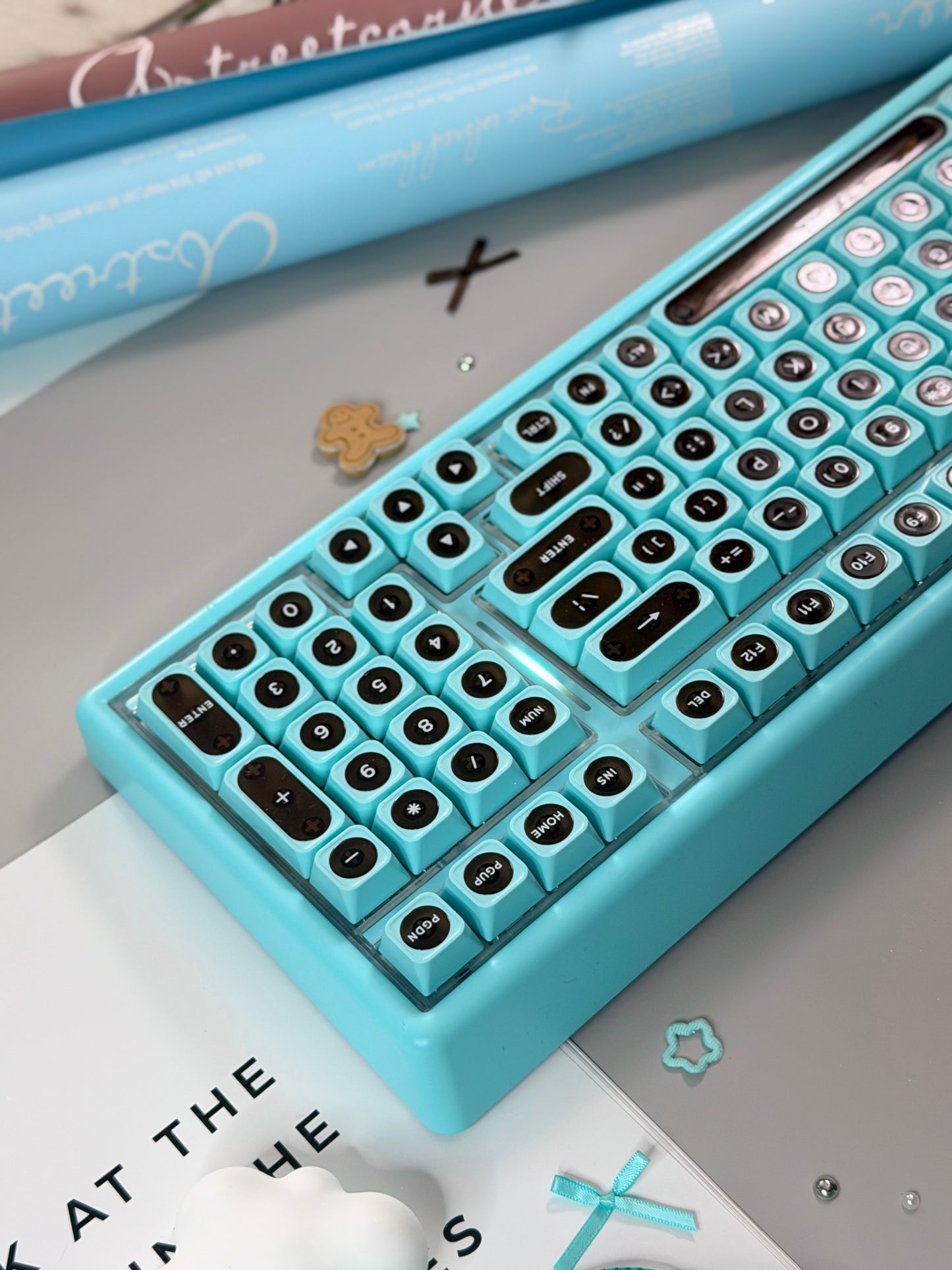 Unboxing Sample For Sales ONLY 1 Instock ainbell base99 mint green chocolate silent switch tri-mode wireless mechanical keyboard