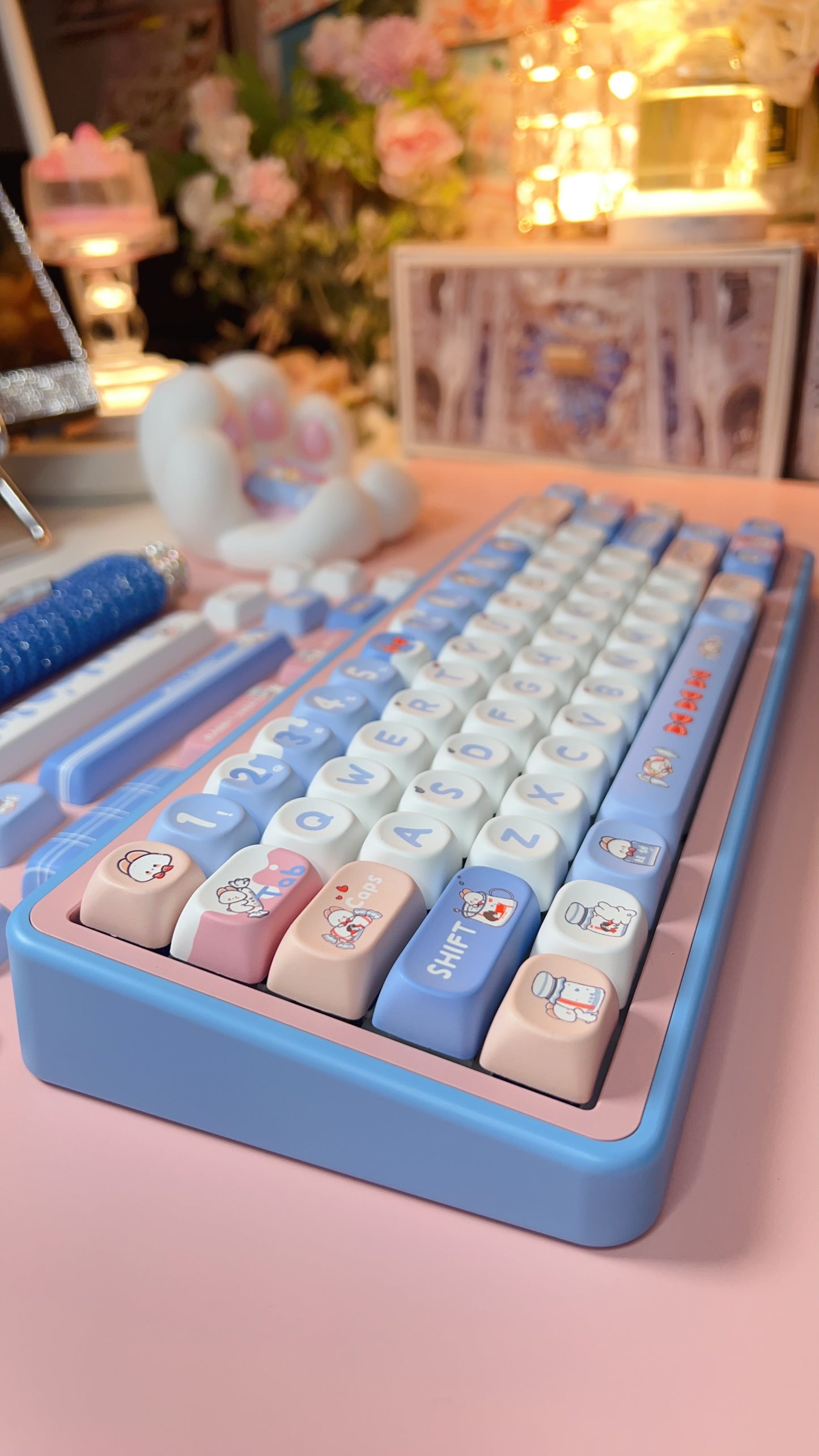 031 Bunny Candy Moa Profile Keycaps 139 Keys