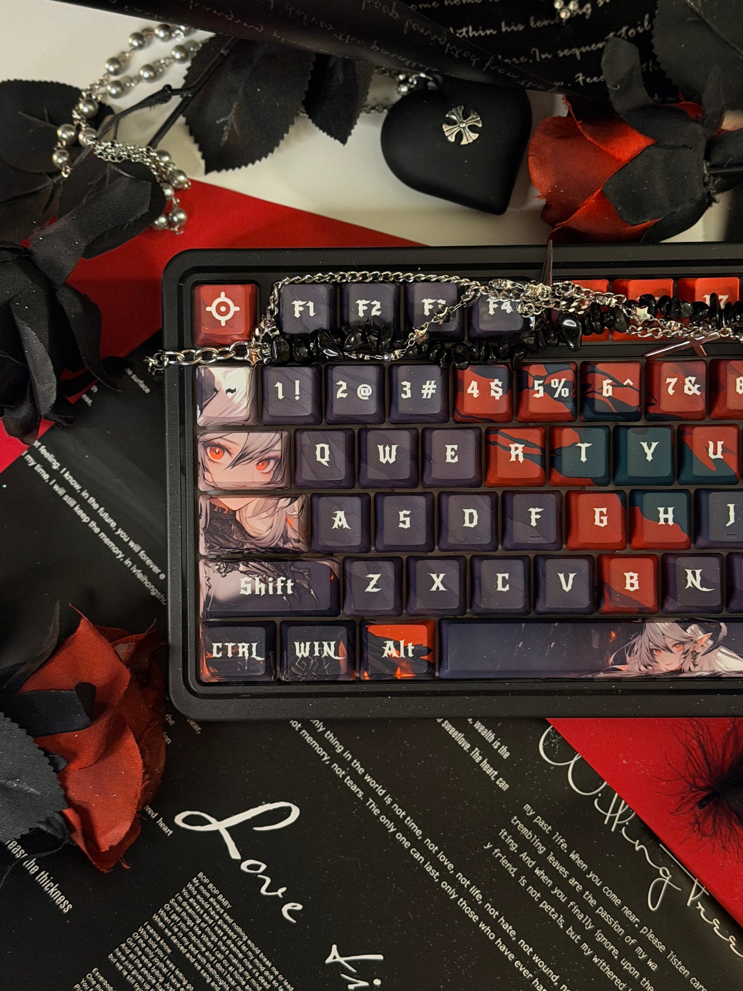 Unboxing For Sales ARTEMIS K719 PRO Anime RGB Gaming Mechanical Keyboard(not including shooting decoration)