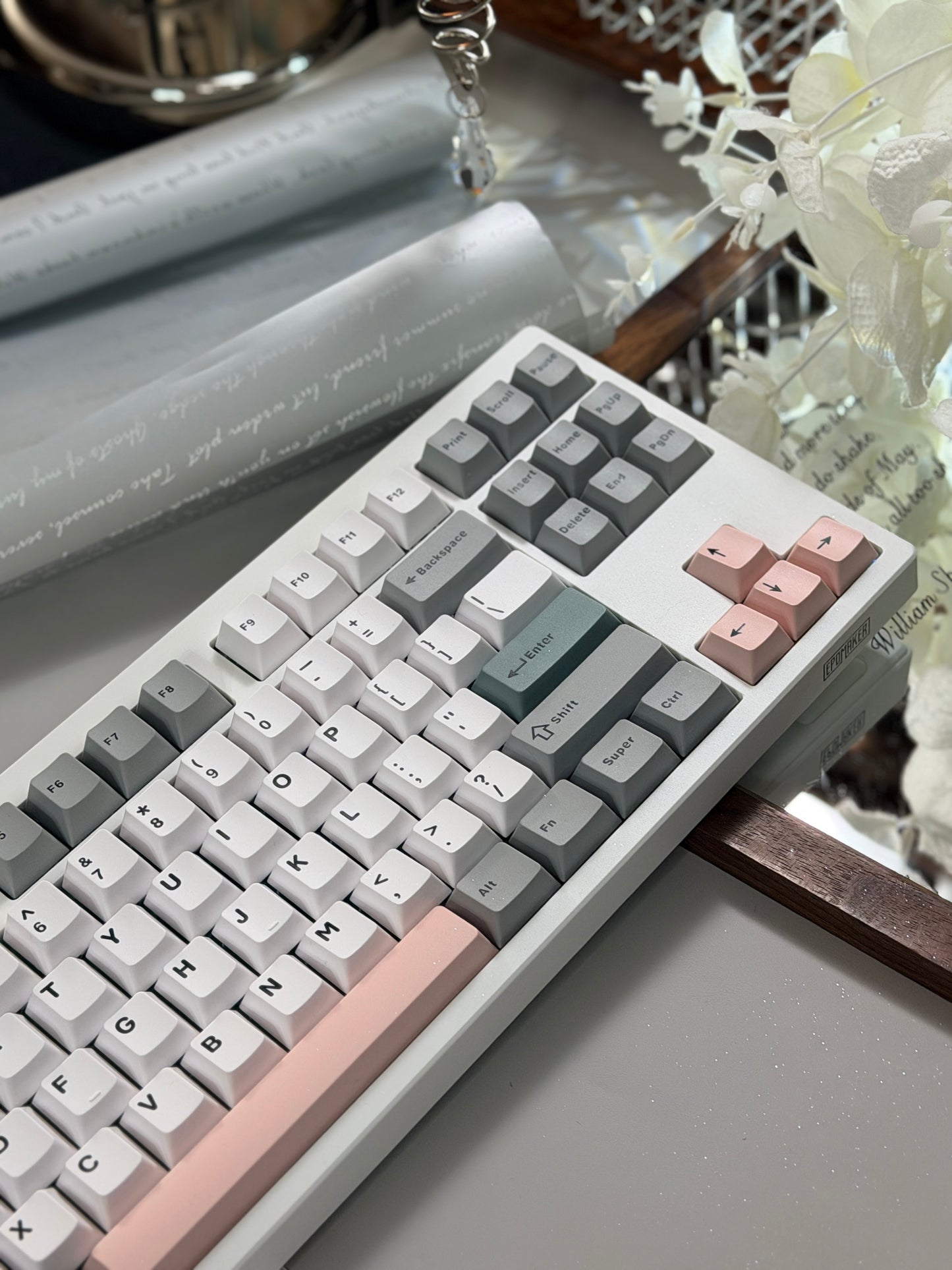 Unboxing Clearance EPOMAKER TH87 RGB Creamy Thock Mechanical Keyboard Sea Salt Silent Switch