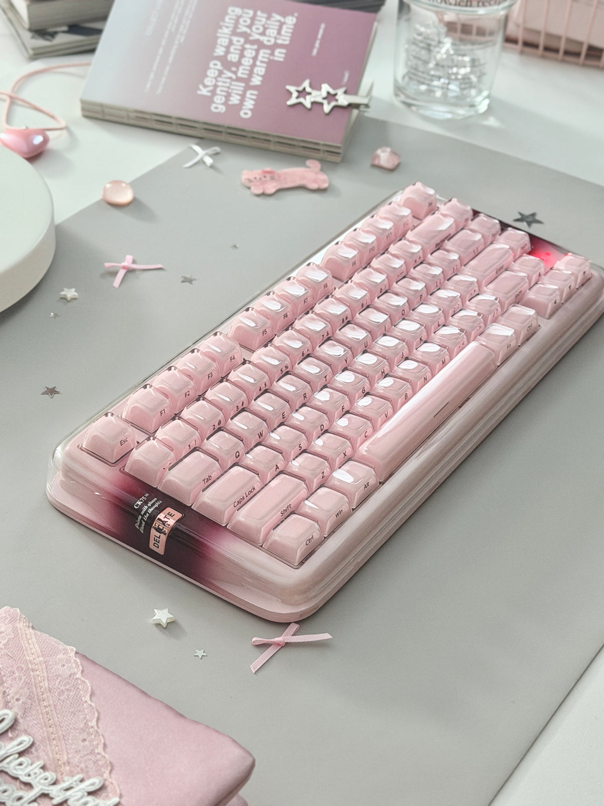 Unboxing Clearance ONLY 1 Instock XVX x CoolKiller CK75 SE Wireless Mechanical Keyboard Pink