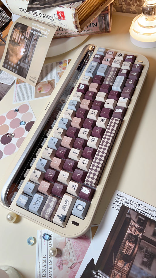 【Only 1 In-stock】Prebuilt Targa65 Beige Silver Aluminum Customized Mechanical Keyboard