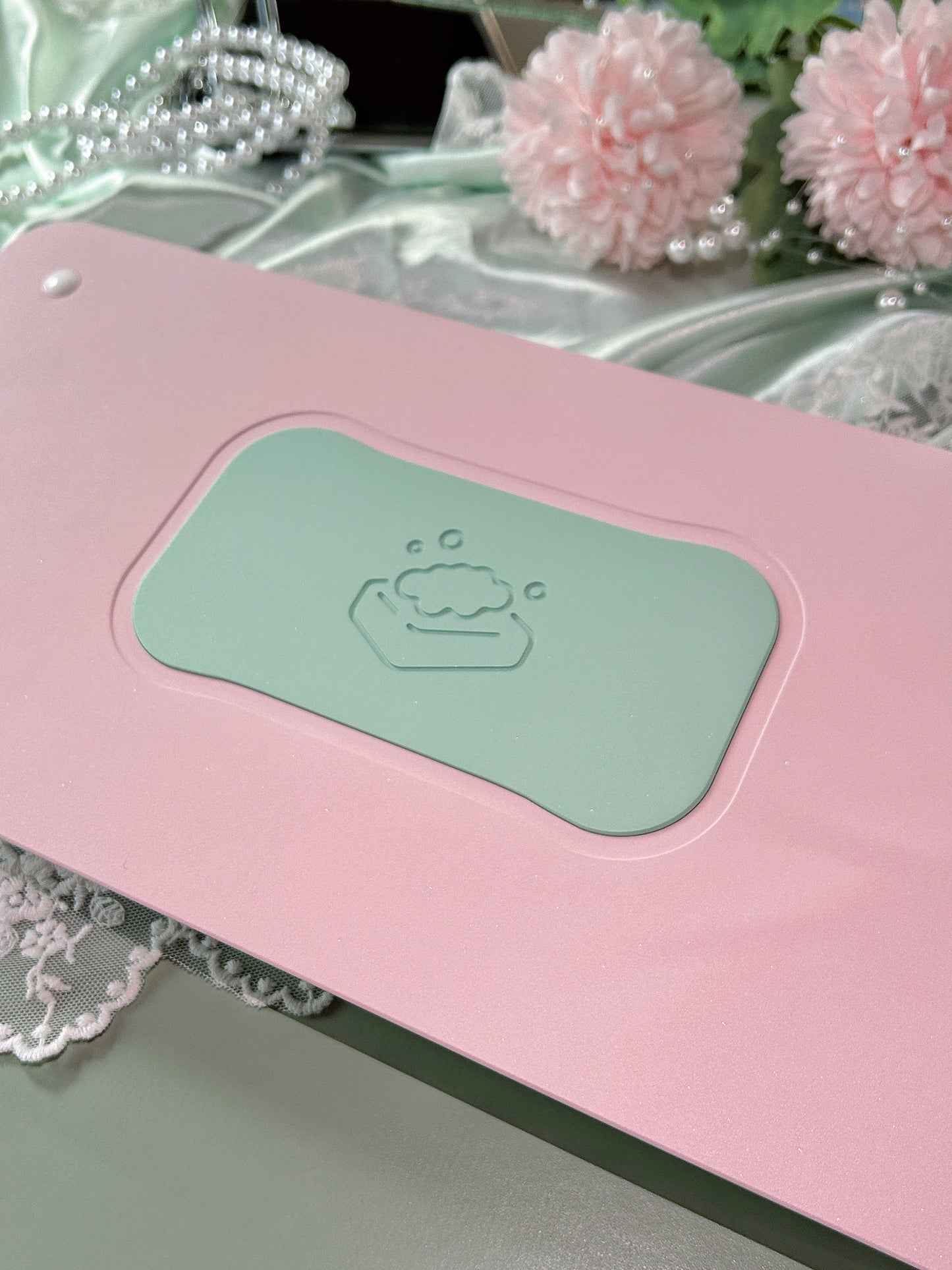ONLY 1 Instock Prebuilt Aluminum Customized Mechanical Keyboard Pink Green Soap75 ➕ Pad