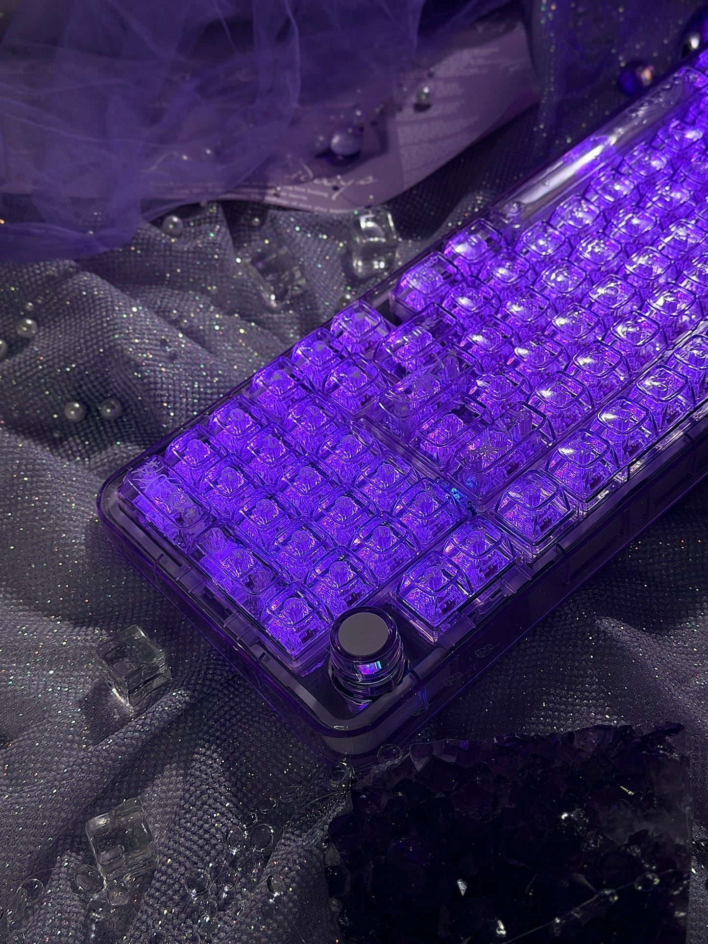 Sample For Sale ONLY 1 Instock YUNZII X98 Wireless Mechanical Gaming Keyboard (Purple, Crystal Switch)