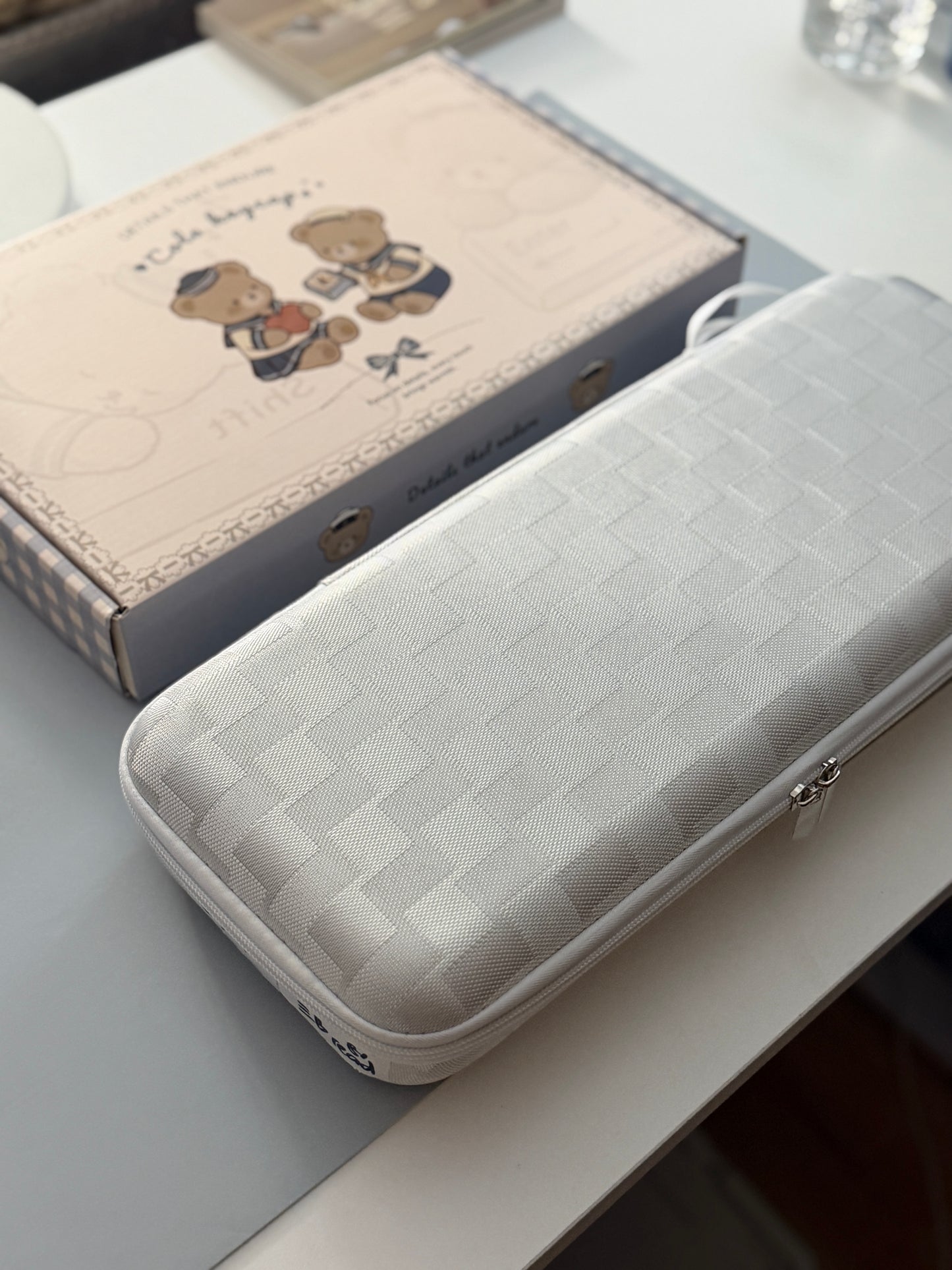 ONLY 1 Instock Prebuilt Aluminum Custom Mechanical Keyboard Bread80 Wireless Pale Blue Set