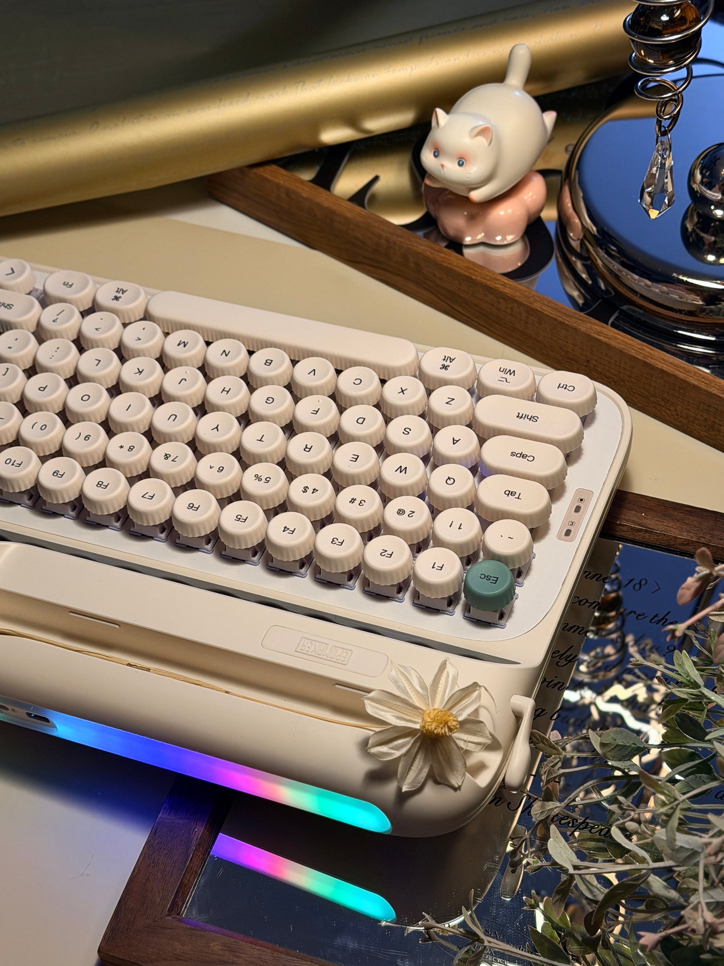 Unboxing Clearance ONLY 1 Instock EPOMAKER Glyph75 Typewriter Mechanical Keyboard