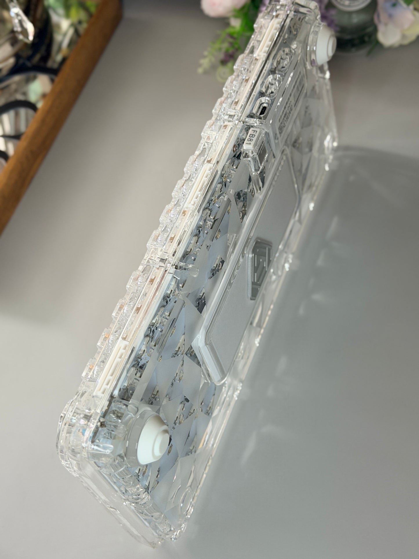 Unboxing Clearance FirstBlood B81 Transparent Mechanical Keyboard ➕ Winter Letter Keycaps（including B81 original clear Keycaps）