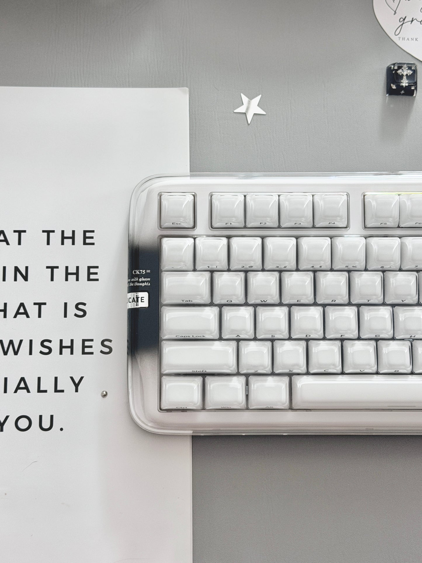 Unboxing Clearance ONLY 1 Instock XVX x CoolKiller CK75 SE Wireless Mechanical Keyboard Smokey White