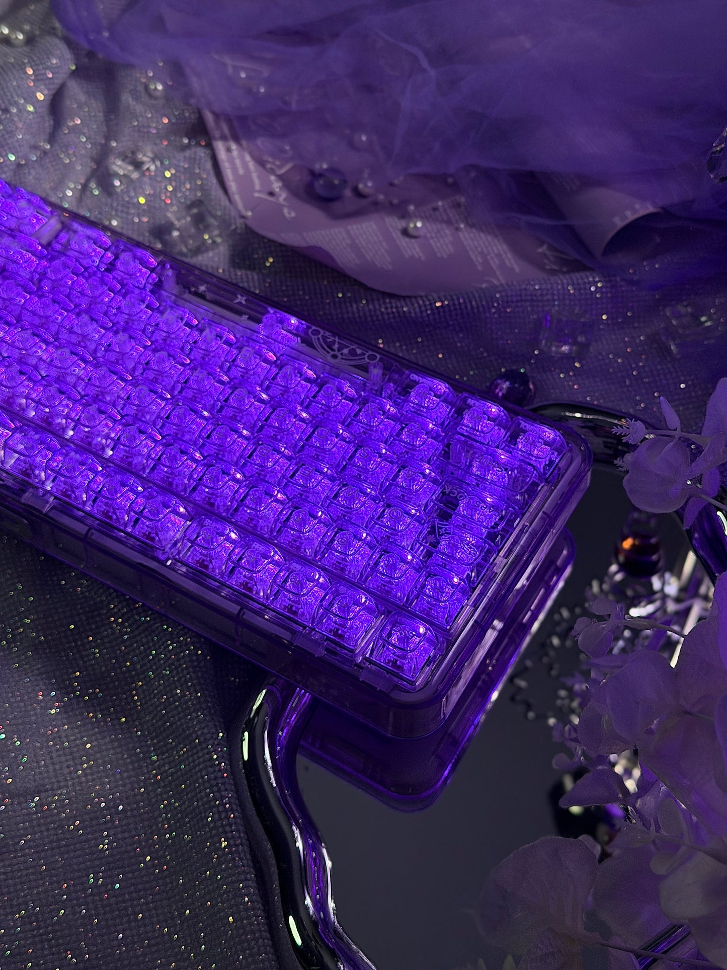 Sample For Sale ONLY 1 Instock YUNZII X98 Wireless Mechanical Gaming Keyboard (Purple, Crystal Switch)