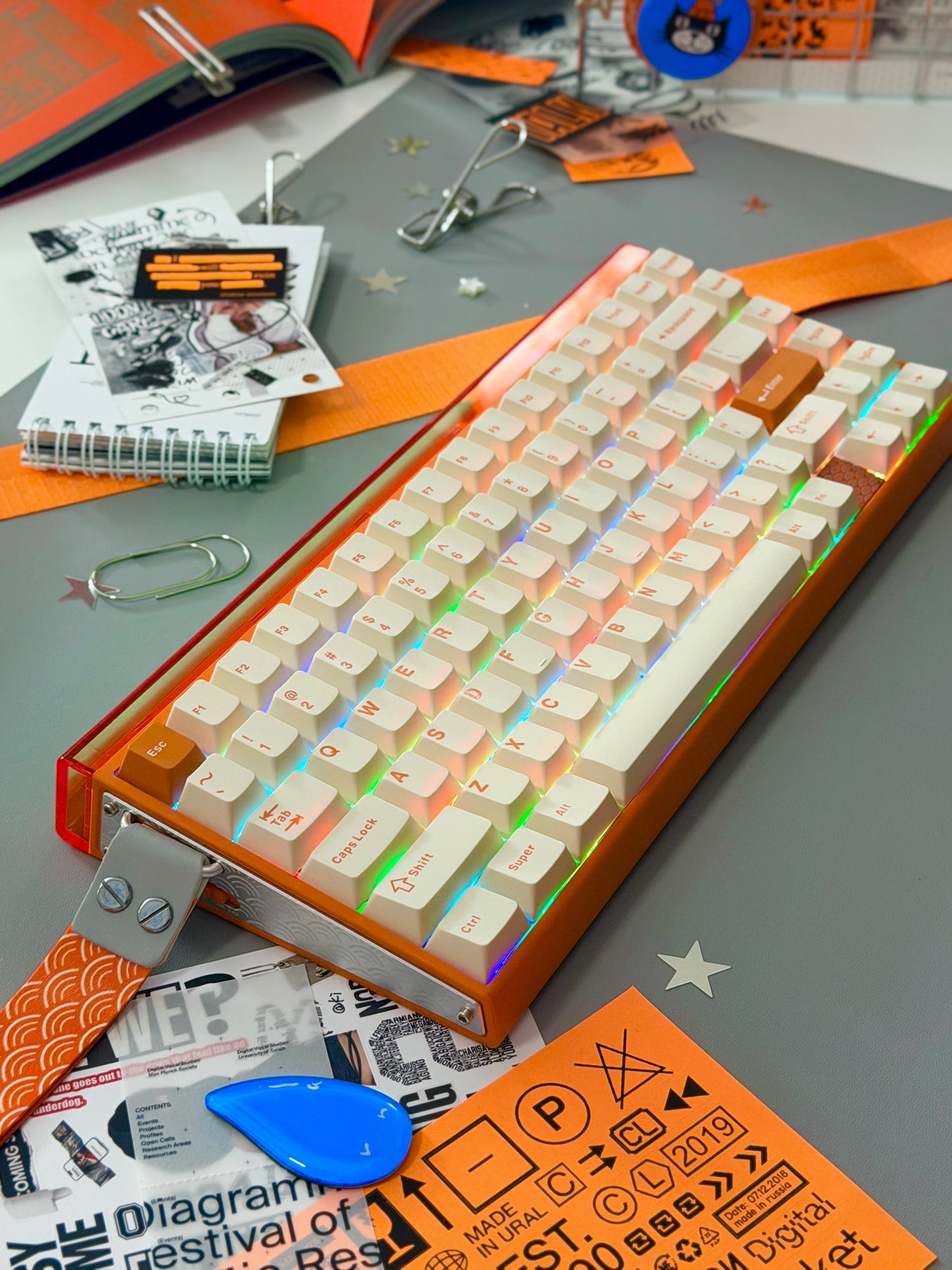 Unboxing Sample For Sales ONLY 1 Instock Orange AULA Hero 75 HE Tri-Mode Magnetic Keyboard
