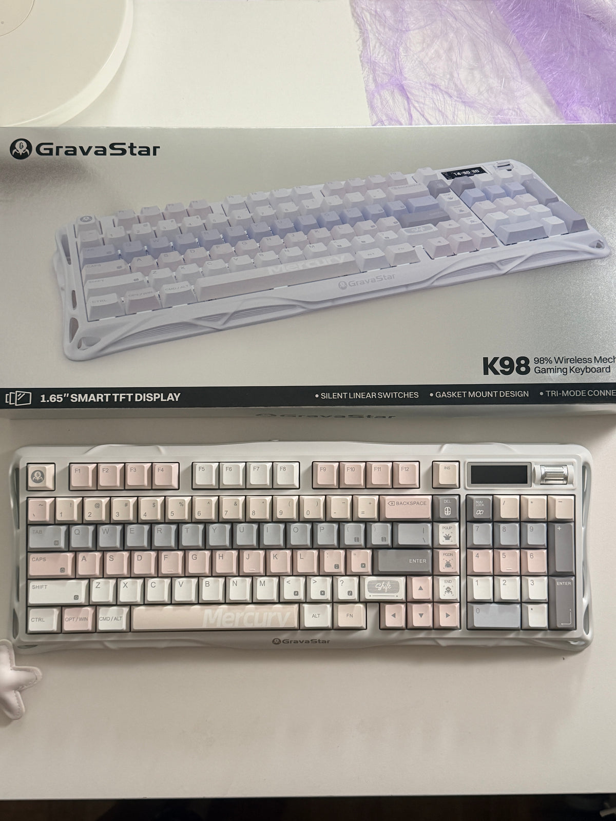 Unboxing Clearance ONLY 1 Instock Mercury K98 - Pastel Whisper | Silent Switch