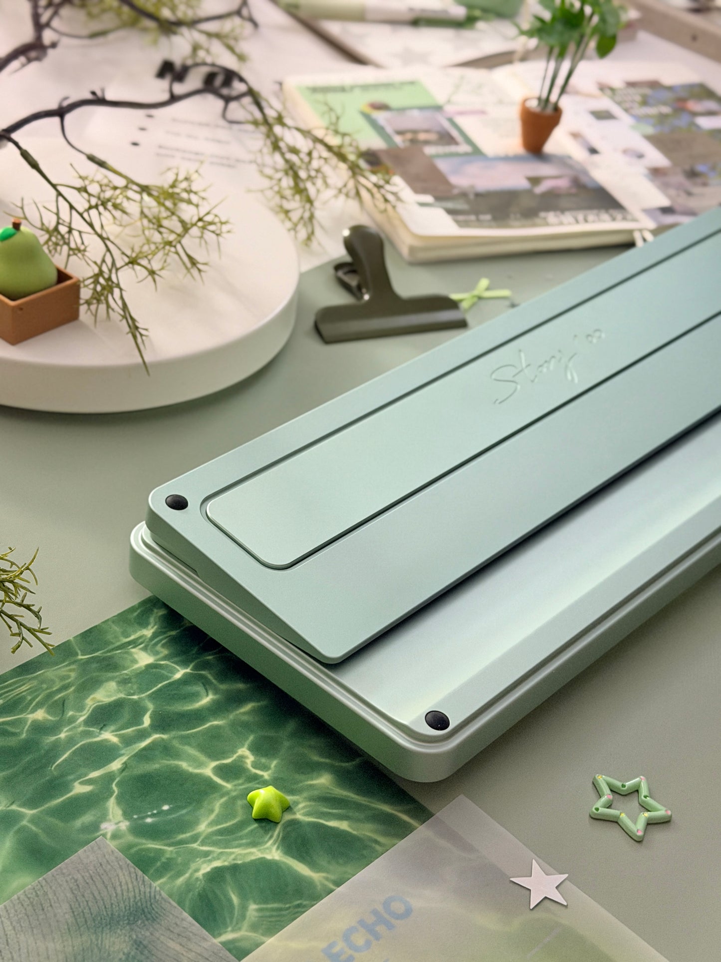 ONLY 1 Instock Prebuilt Aluminum Custom Mechanical Keyboard Story100 Anodized Green Wireless Set