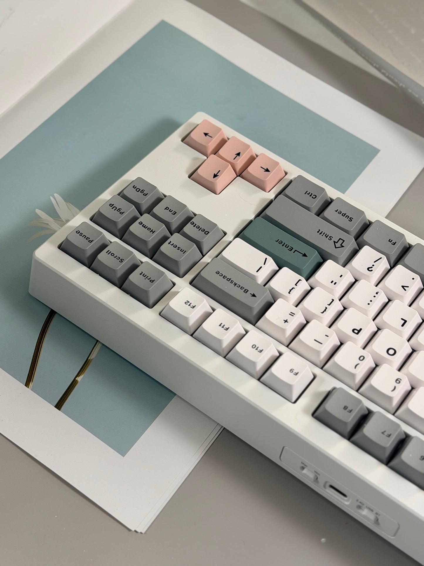 Unboxing Clearance EPOMAKER TH87 RGB Creamy Thock Mechanical Keyboard Sea Salt Silent Switch