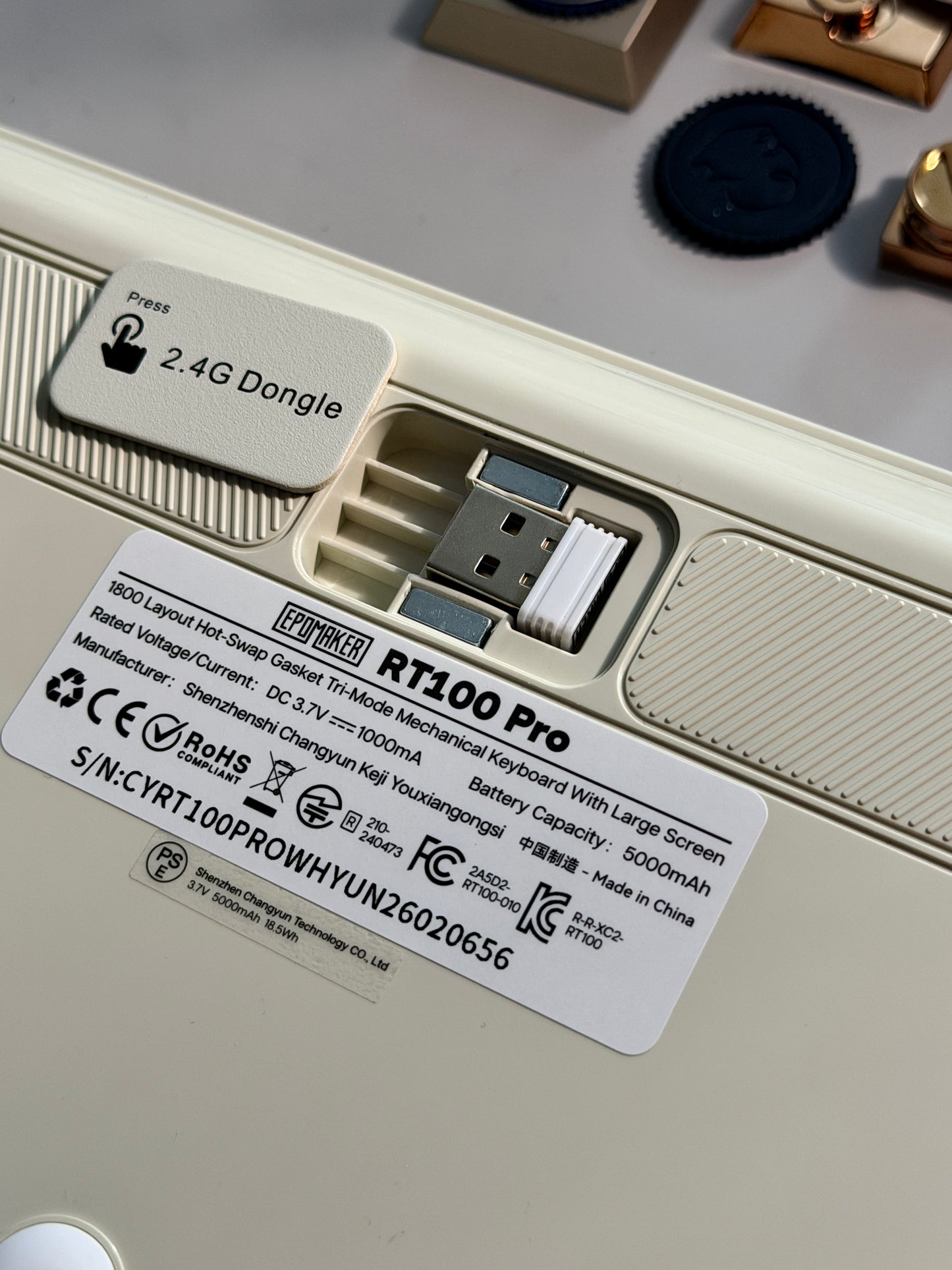Unboxing Clearance ONLY 1 Instock EPOMAKER RT100 PRO Retro White （Creamy Jade Switch）