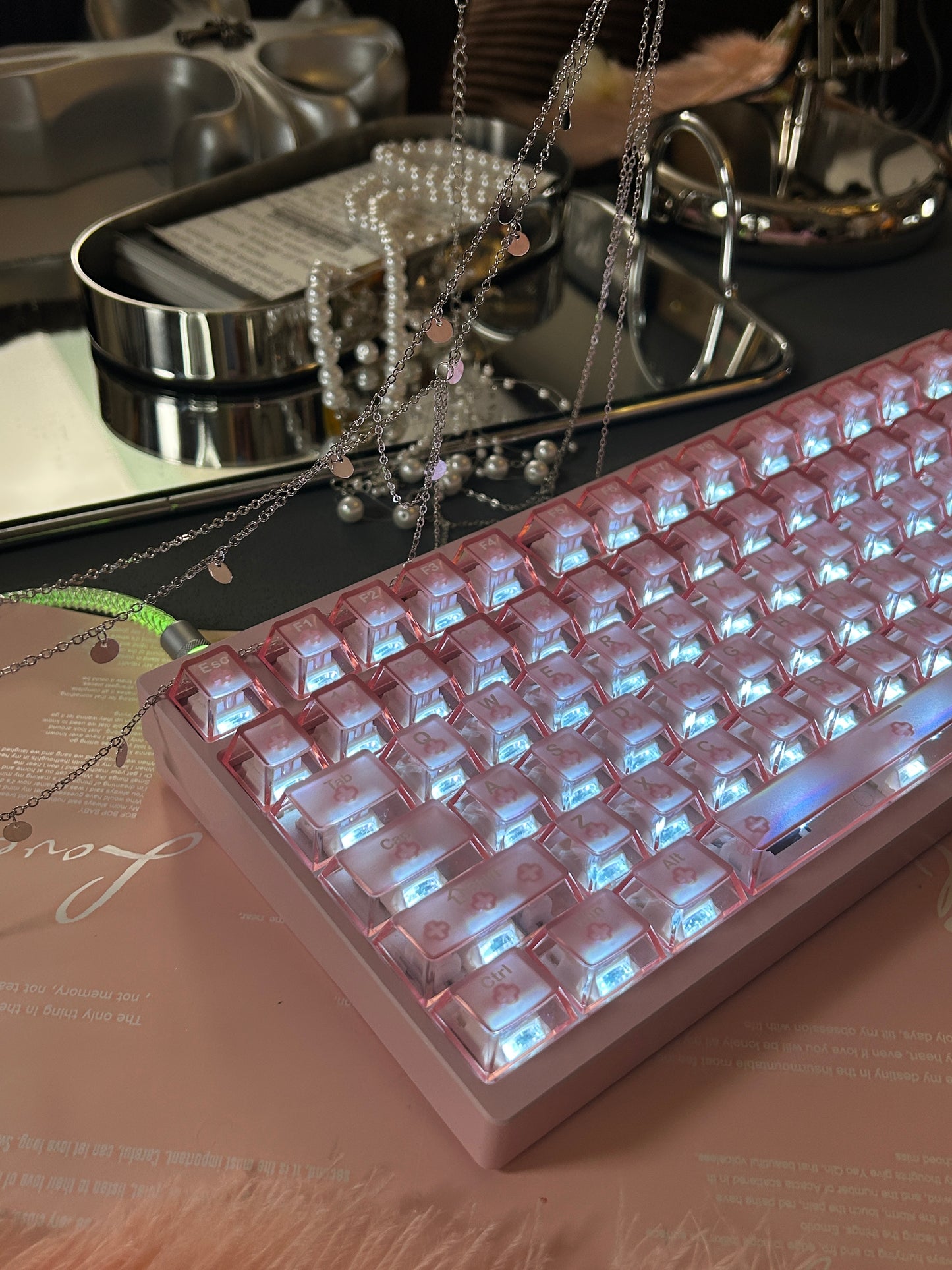 Unboxing Sample For Sales ONLY 1 Instock Pink Irok Mg75 Pro Aluminum Magnetic Mechanical Keyboard Gaming 0.005mm 8k Polling Rate Rapid Trigger Rgb Hotswap Gamer Keyboard