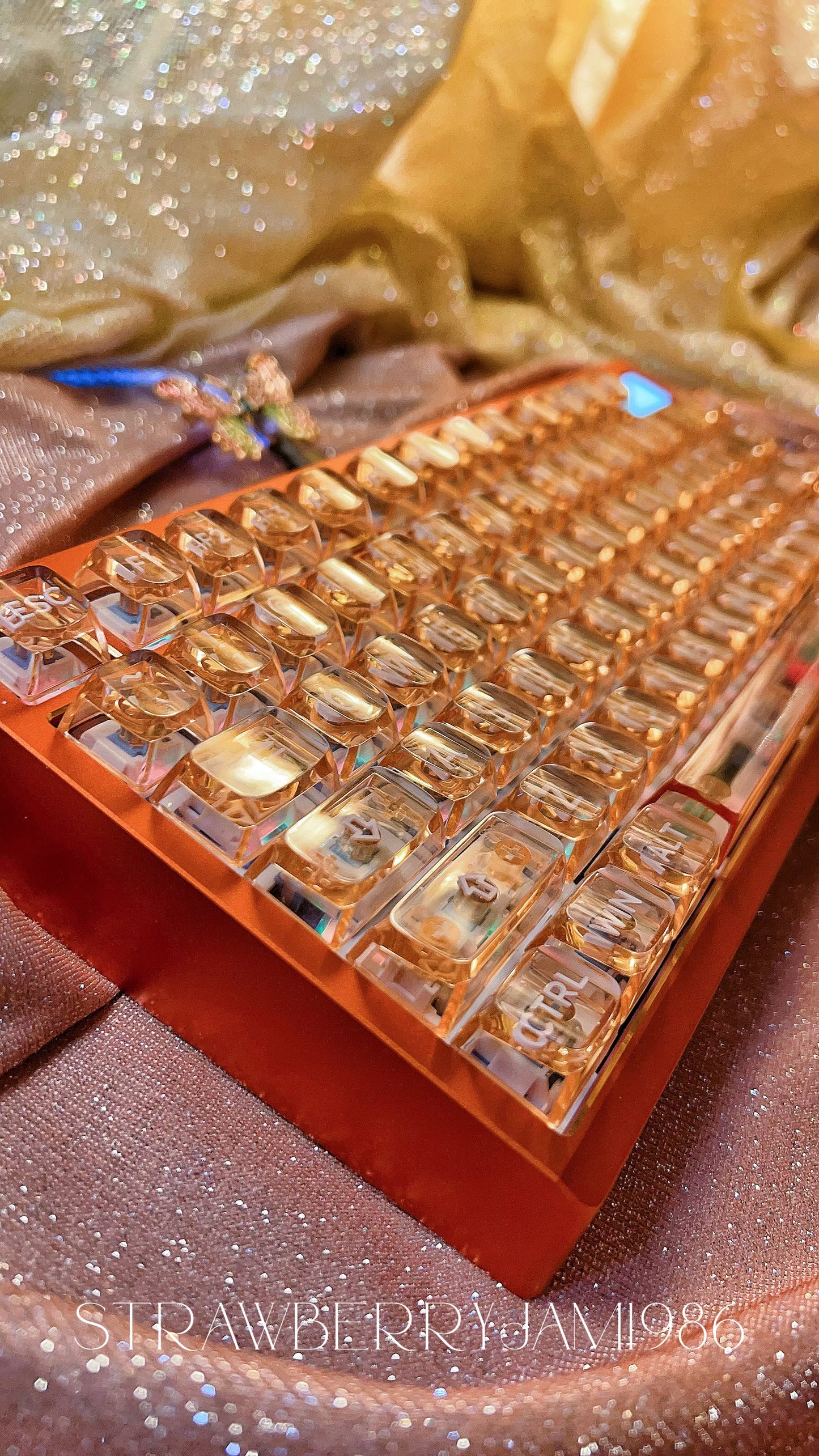 【Only 1 In-stock】Prebuilt Fully Assembled zoom75 special edition anodized orange keyboard set