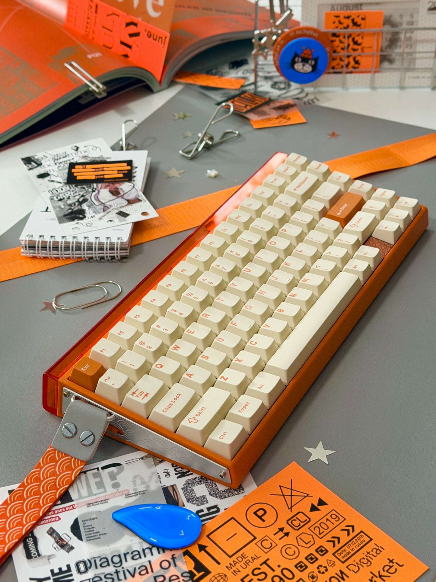 Unboxing Sample For Sales ONLY 1 Instock Orange AULA Hero 75 HE Tri-Mode Magnetic Keyboard