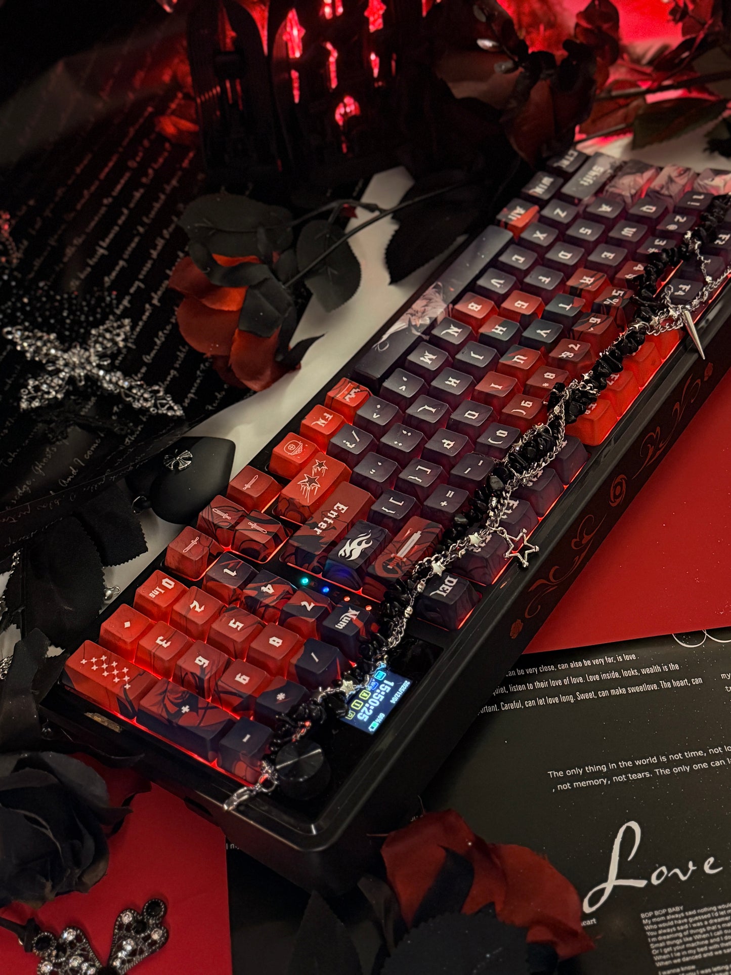 Unboxing For Sales ARTEMIS K719 PRO Anime RGB Gaming Mechanical Keyboard(not including shooting decoration)