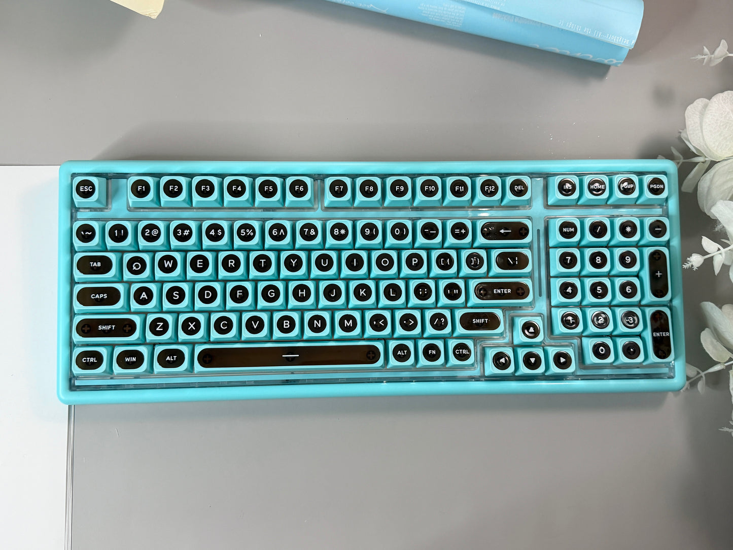 Unboxing Sample For Sales ONLY 1 Instock ainbell base99 mint green chocolate silent switch tri-mode wireless mechanical keyboard
