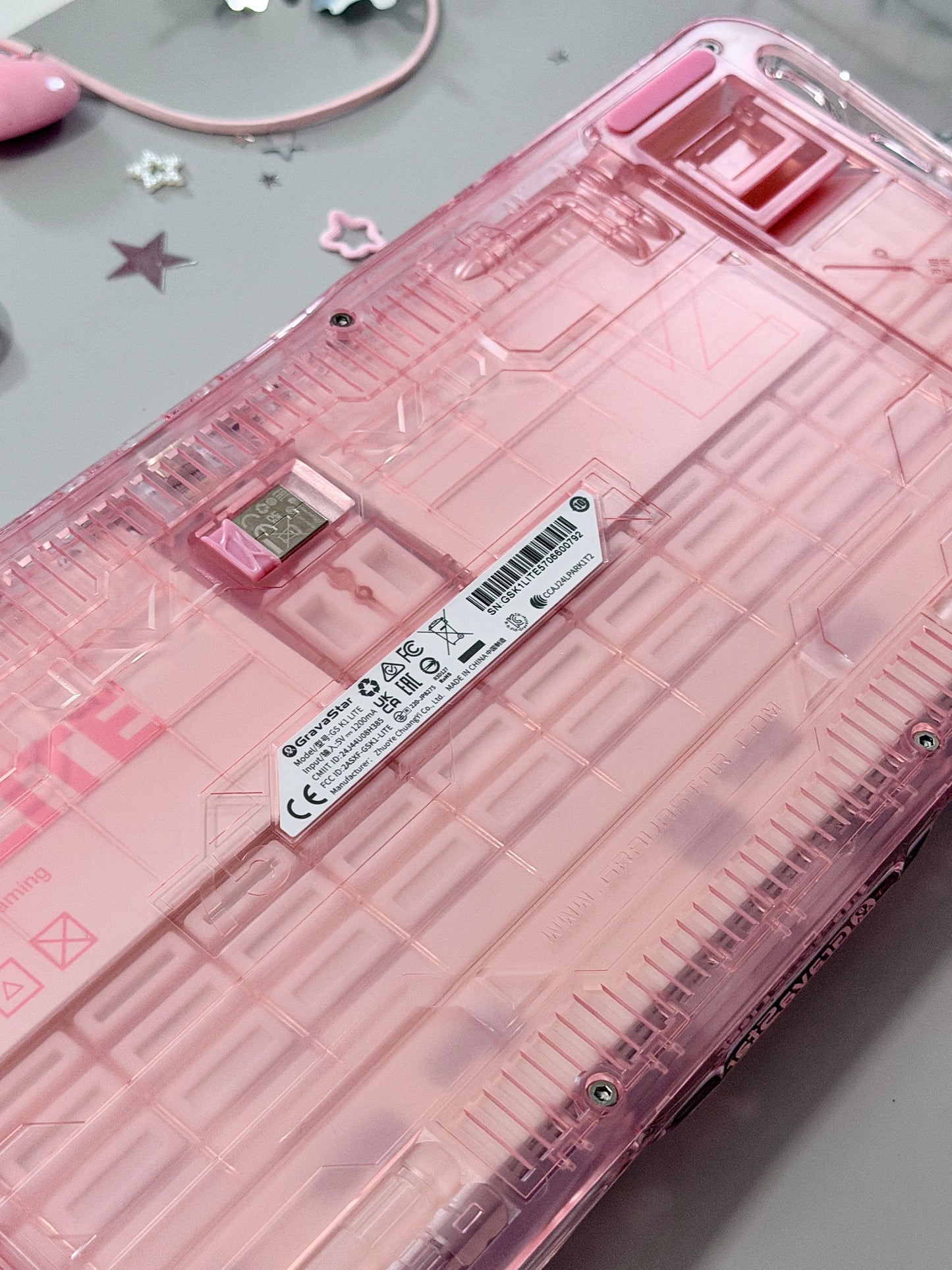 ONLY 1 Unboxing For Clearance Mercury K1 Lite - Crystal RoseMechanical Keyboard