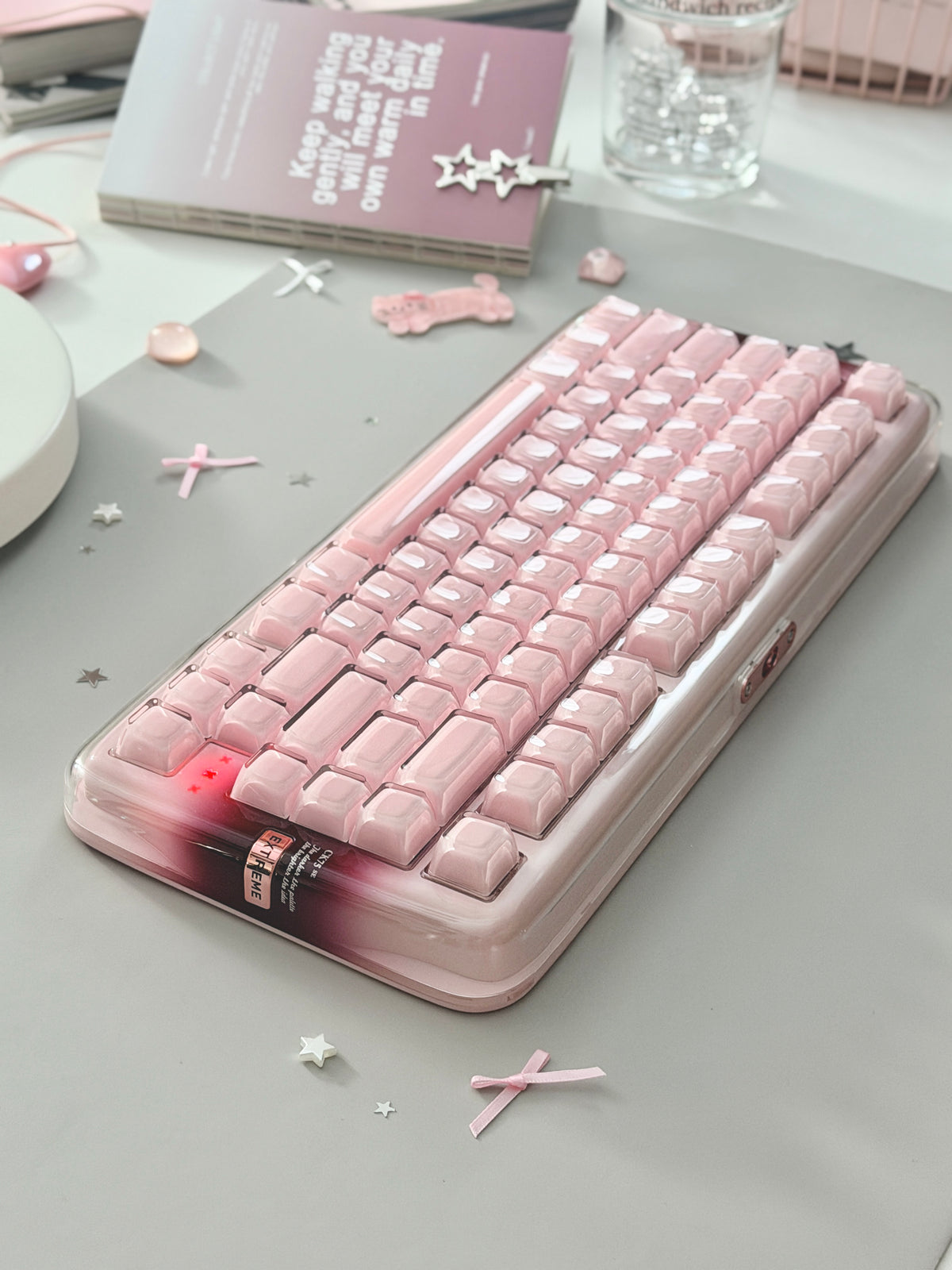 Unboxing Clearance ONLY 1 Instock XVX x CoolKiller CK75 SE Wireless Mechanical Keyboard Pink