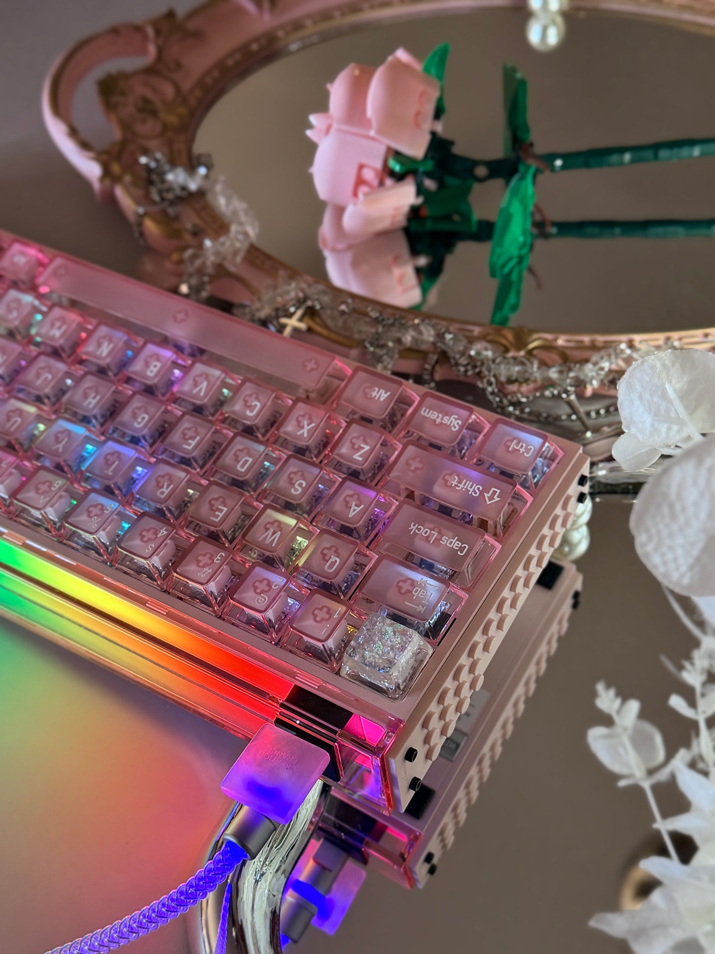 Unboxing Clearance MELGEEK MADE68 ULTRA MAGNETIC SWITCH+ PINK GAMING KEYBOARD