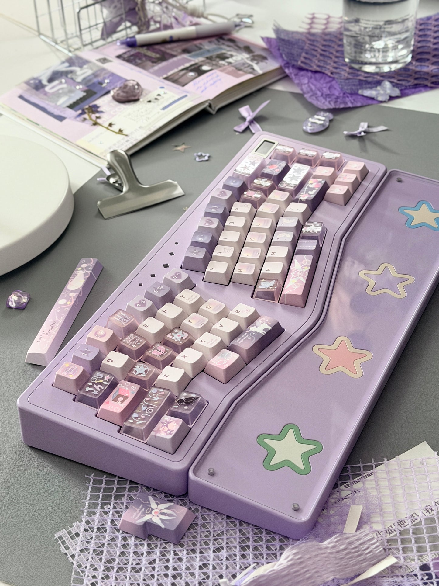 ONLY 1 instock Prebuilt StarAlice Aluminum Customized Mechanical Keyboard With Wrist rest