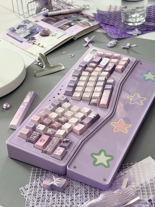 ONLY 1 instock Prebuilt StarAlice Aluminum Customized Mechanical Keyboard With Wrist rest