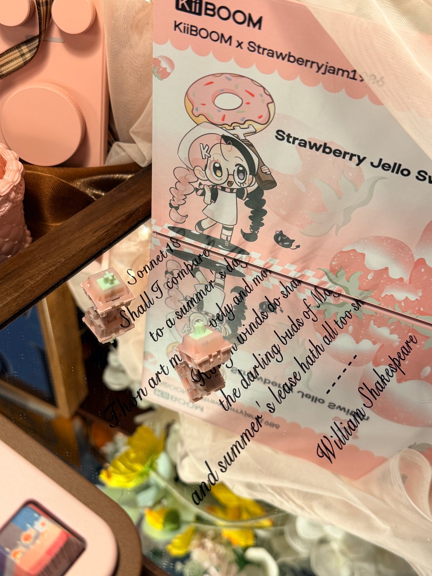 ONLY 1 Instock Prebuilt Aluminum Customized Mechanical Keyboard Rich75 Wireless Set （free wristrest and number pad included as gift）